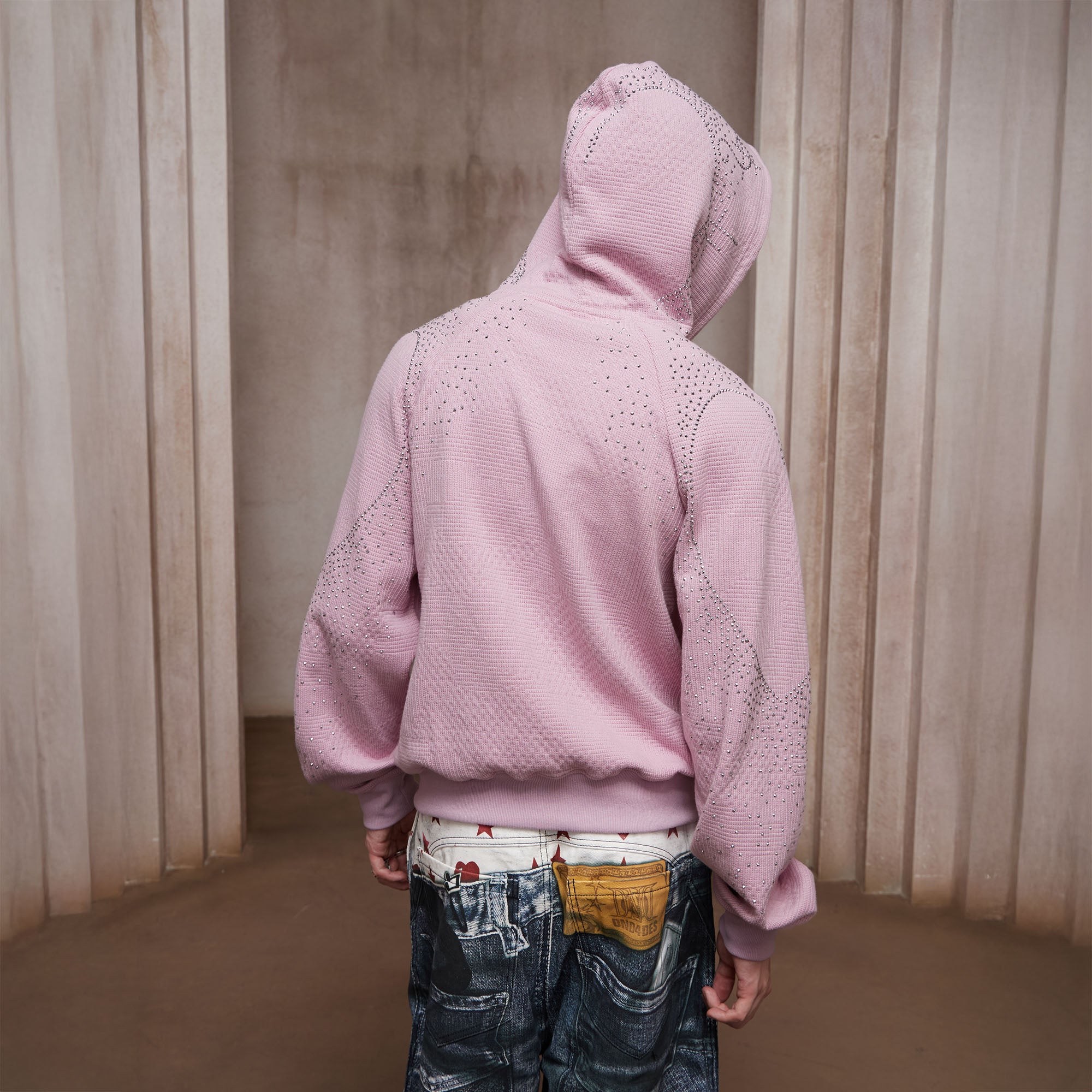 DND4DES Diamond Airbrush Zip-Up Hoodie