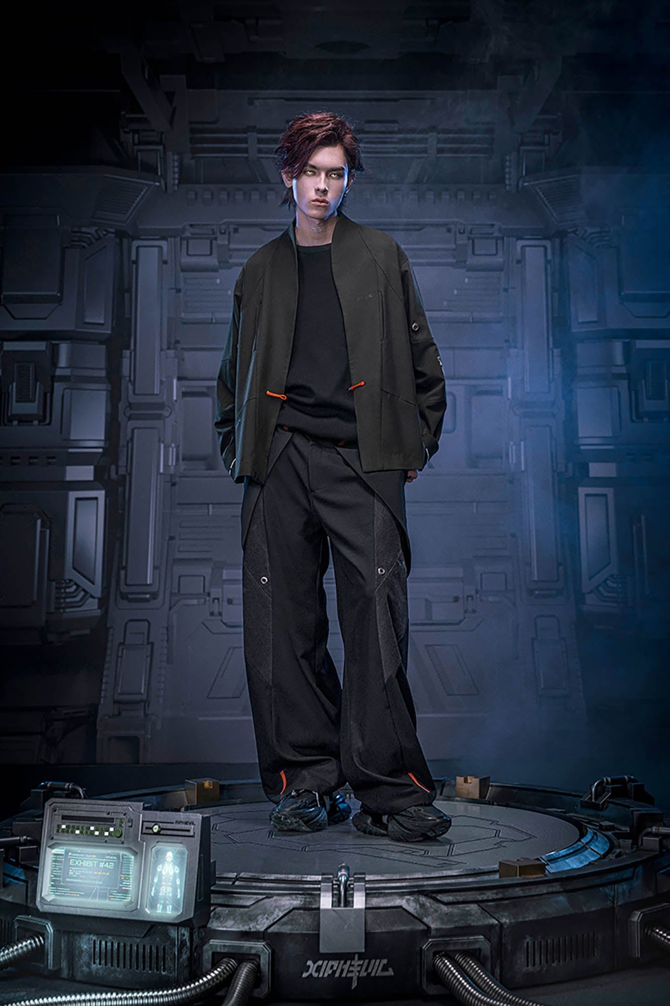 XIPHEVIL Deconstructed Utility Daoist Robe Black, premium urban and streetwear designers apparel on PROJECTISR.com, XIPHEVIL