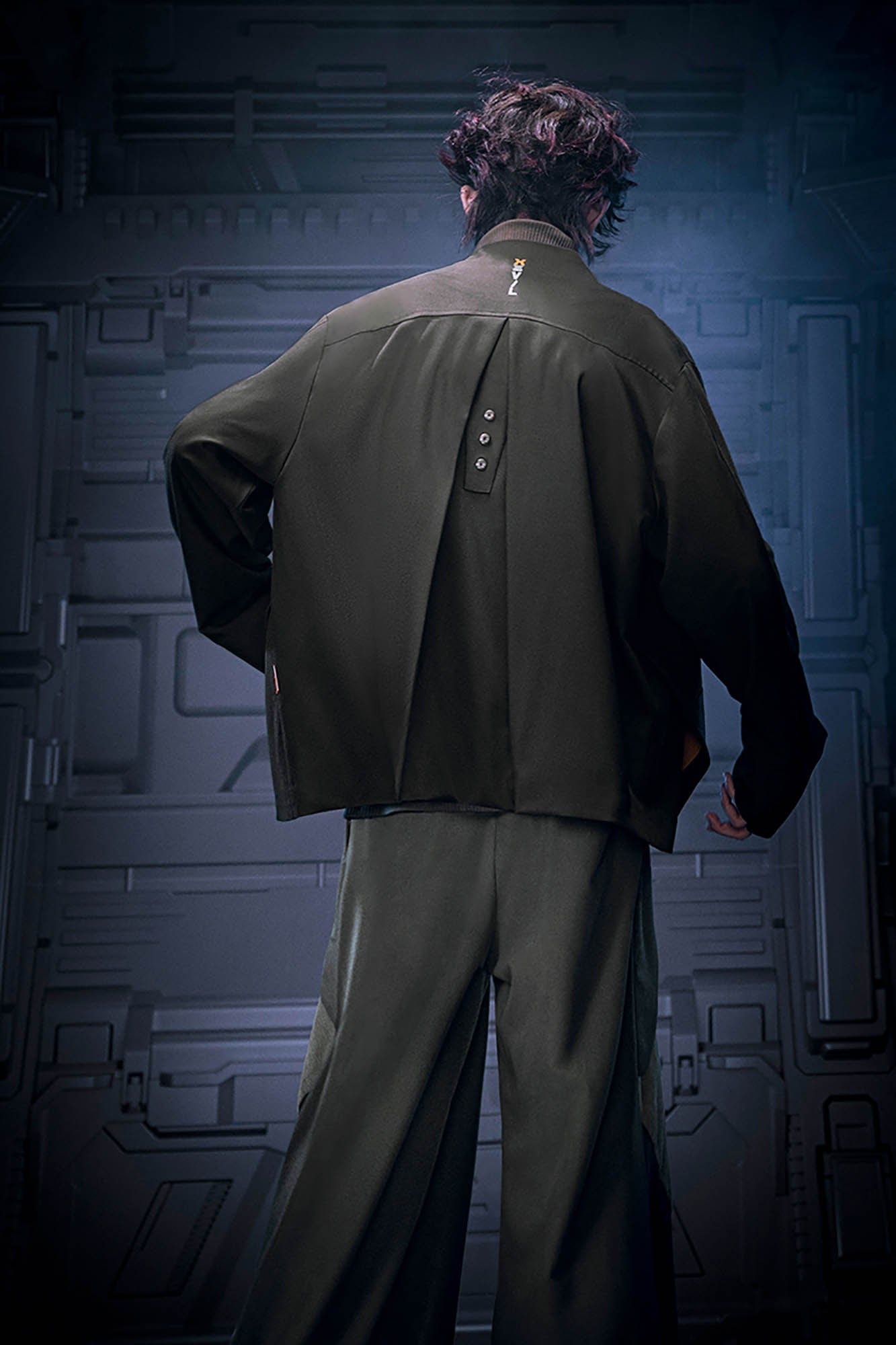 XIPHEVIL Deconstructed Utility Daoist Robe Black, premium urban and streetwear designers apparel on PROJECTISR.com, XIPHEVIL