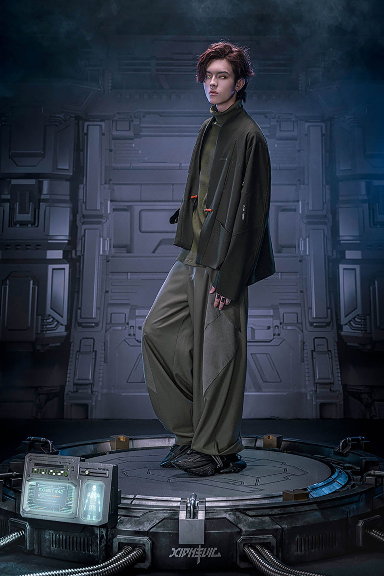 XIPHEVIL Deconstructed Utility Daoist Robe Black, premium urban and streetwear designers apparel on PROJECTISR.com, XIPHEVIL