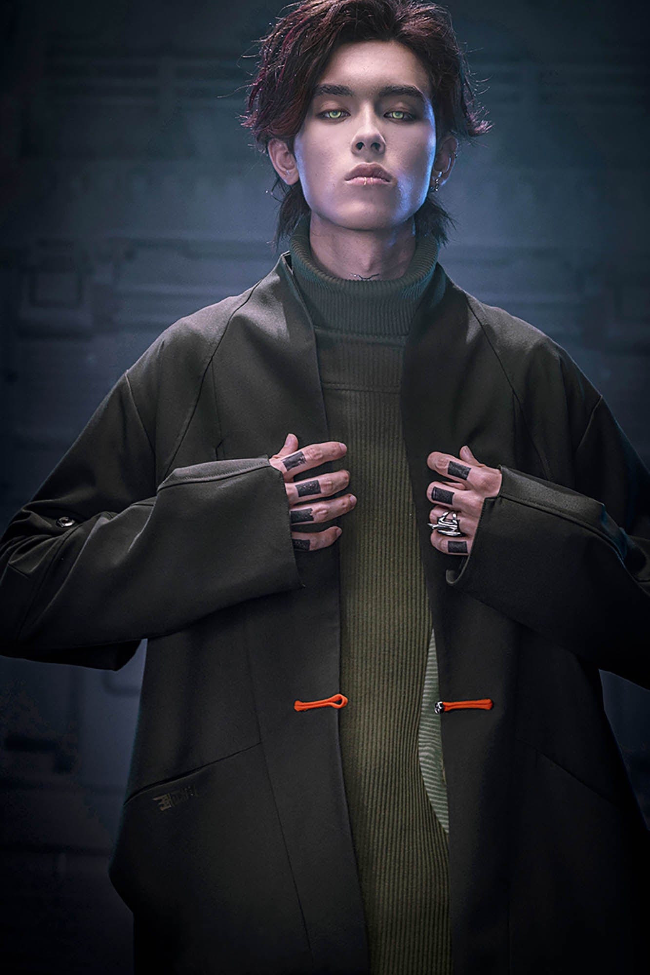 XIPHEVIL Deconstructed Utility Daoist Robe Black, premium urban and streetwear designers apparel on PROJECTISR.com, XIPHEVIL