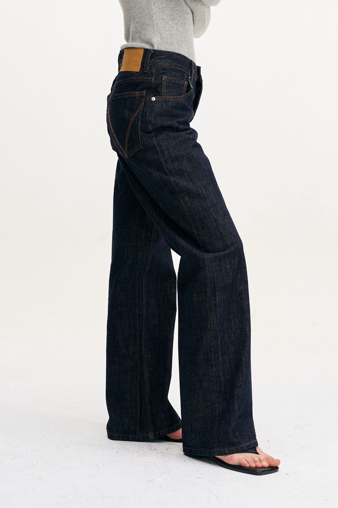 LEONSENSE Classical Straight-Leg Raw Jeans, premium urban and streetwear designers apparel on PROJECTISR.com, LEONSENSE