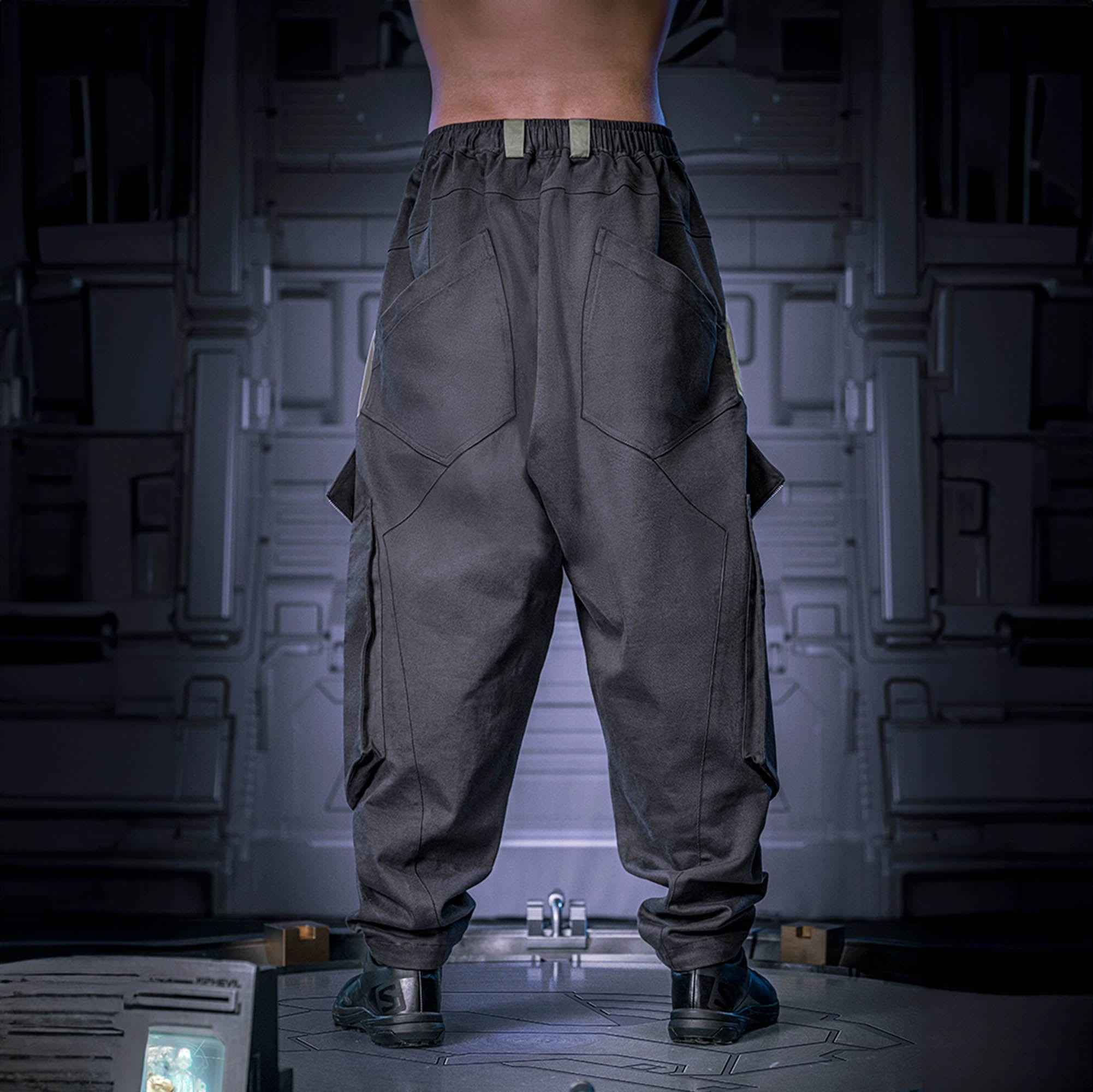 XIPHEVIL Blade Multi-Pocket Paneled Jogger Pants, premium urban and streetwear designers apparel on PROJECTISR.com, XIPHEVIL