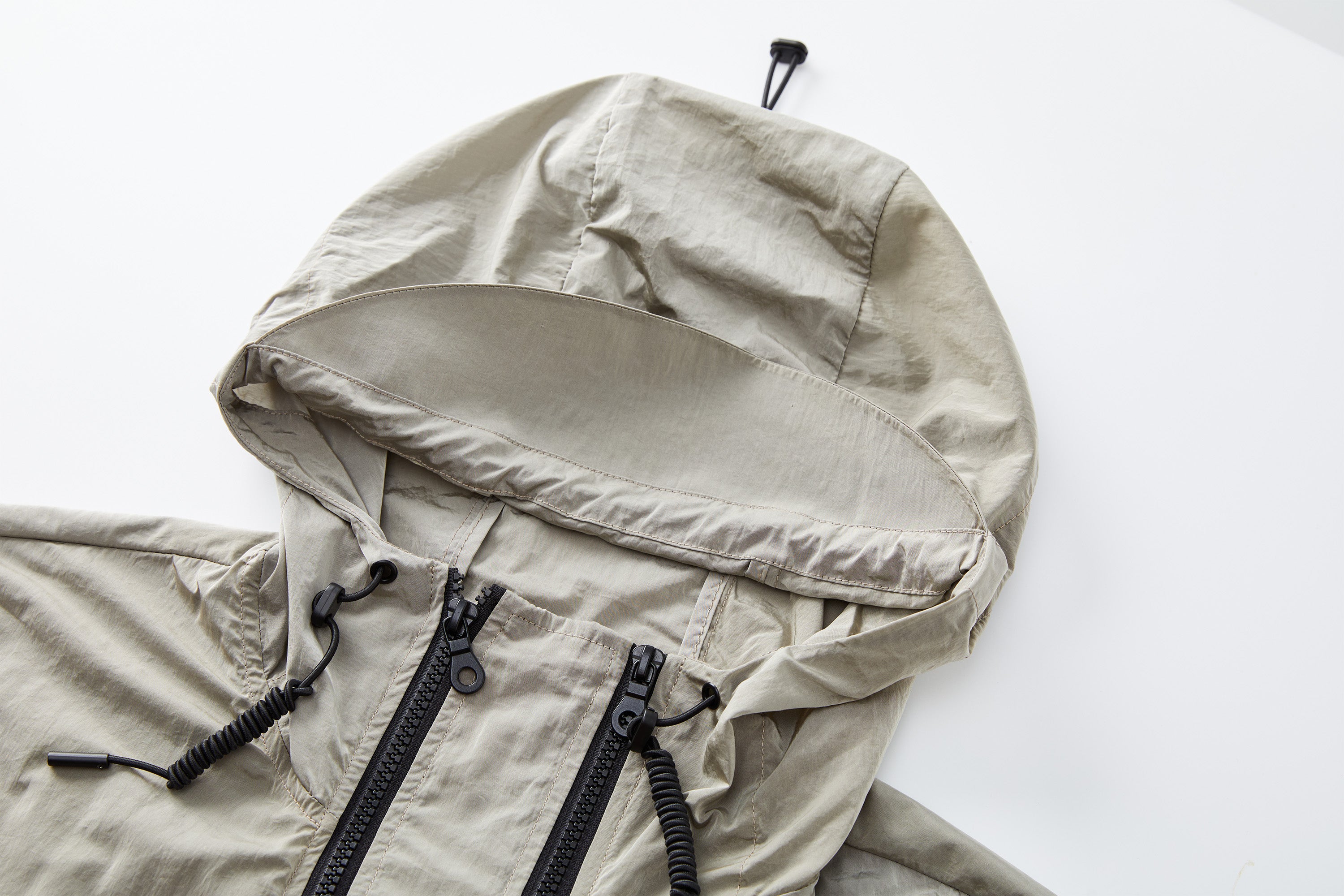 ORGANIC EMOTION Packable Utility UV Protection Hooded Windbreaker, premium urban and streetwear designers apparel on PROJECTISR.com, ORGANIC EMOTION