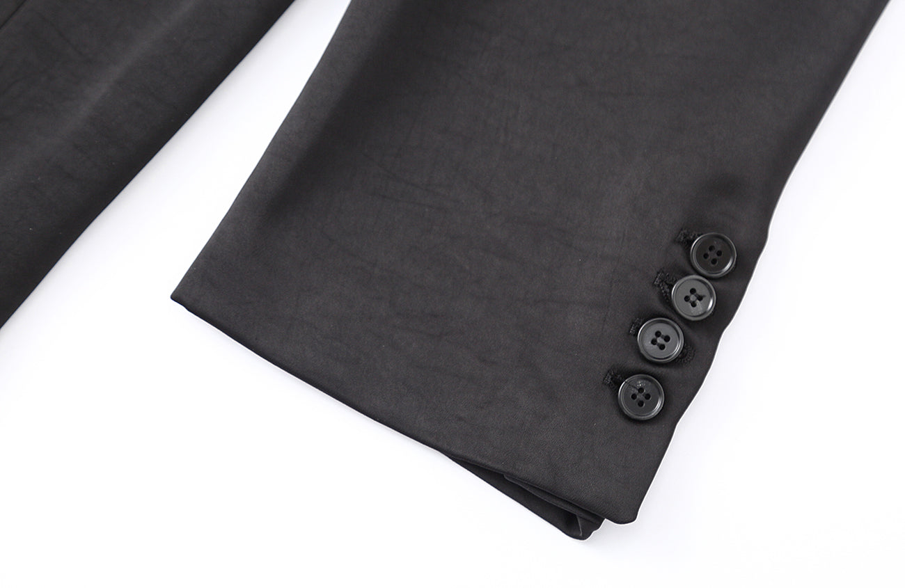 CLP Satin Padded Drape Coat, premium urban and streetwear designers apparel on PROJECTISR.com, CLP