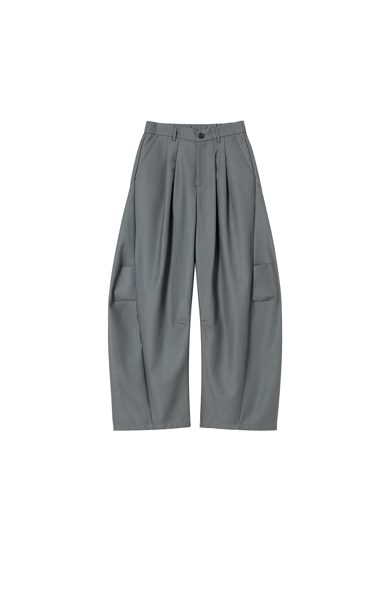 CLP Essential Pleat Curved-Leg Trousers, premium urban and streetwear designers apparel on PROJECTISR.com, CLP