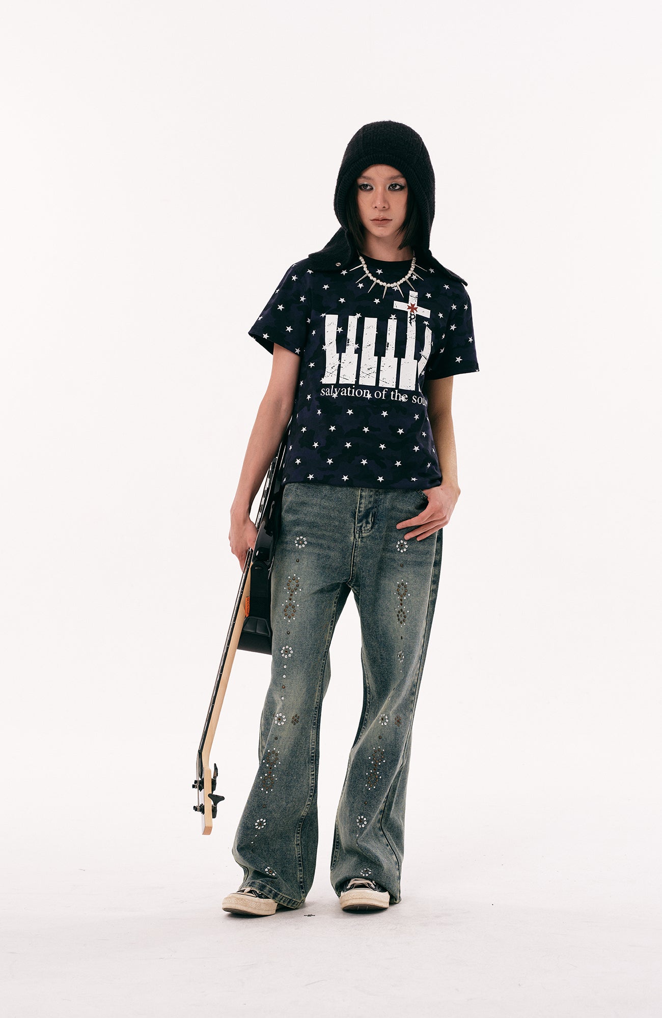 PASET Star Camo Cross Graphic Tee