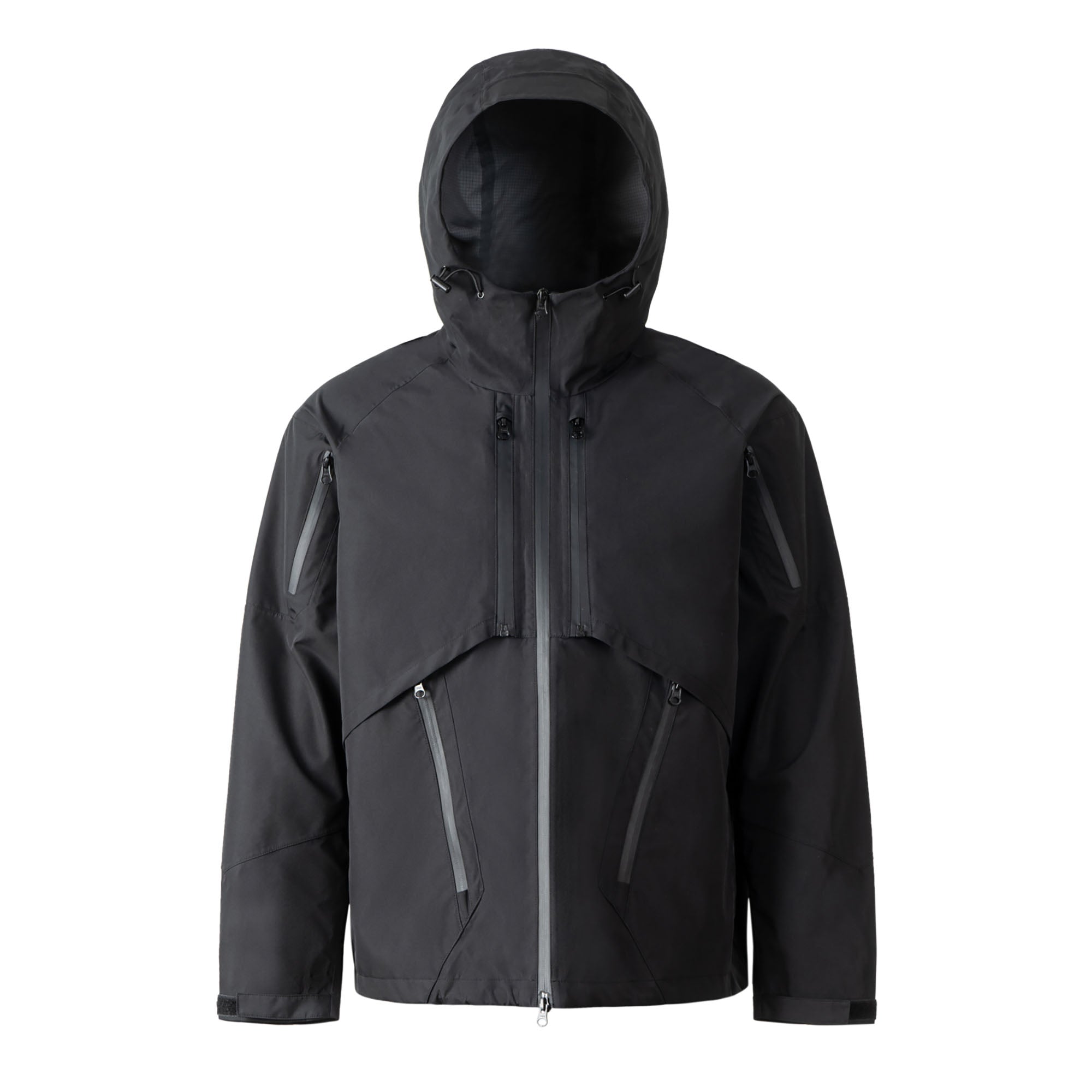 CATSSTAC Layered Multi-Pocket Waterproof Hooded Jacket, premium urban and streetwear designers apparel on PROJECTISR.com, CATSSTAC