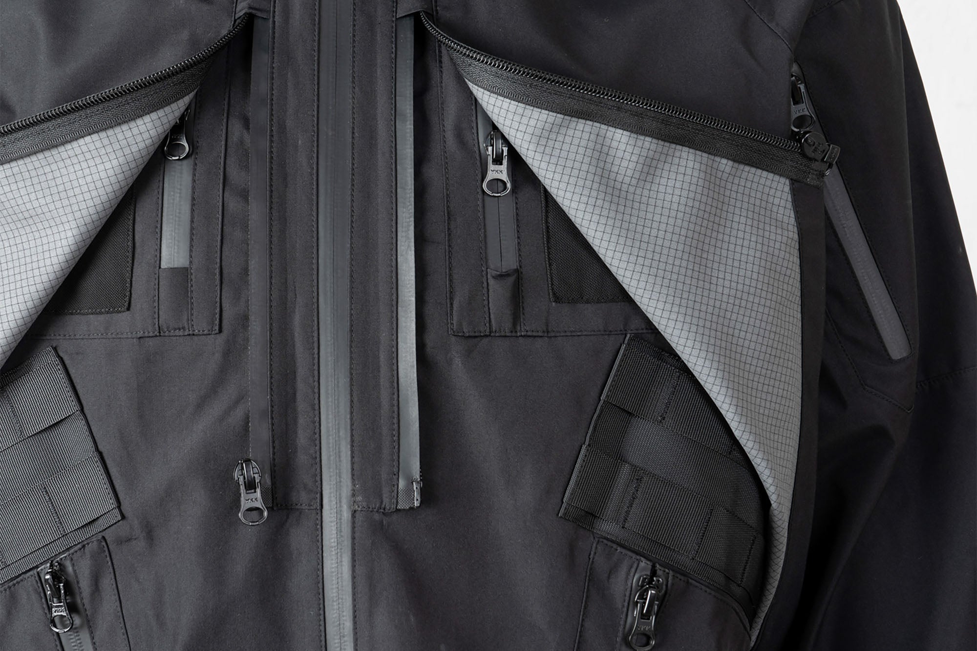 CATSSTAC Layered Multi-Pocket Waterproof Hooded Jacket, premium urban and streetwear designers apparel on PROJECTISR.com, CATSSTAC