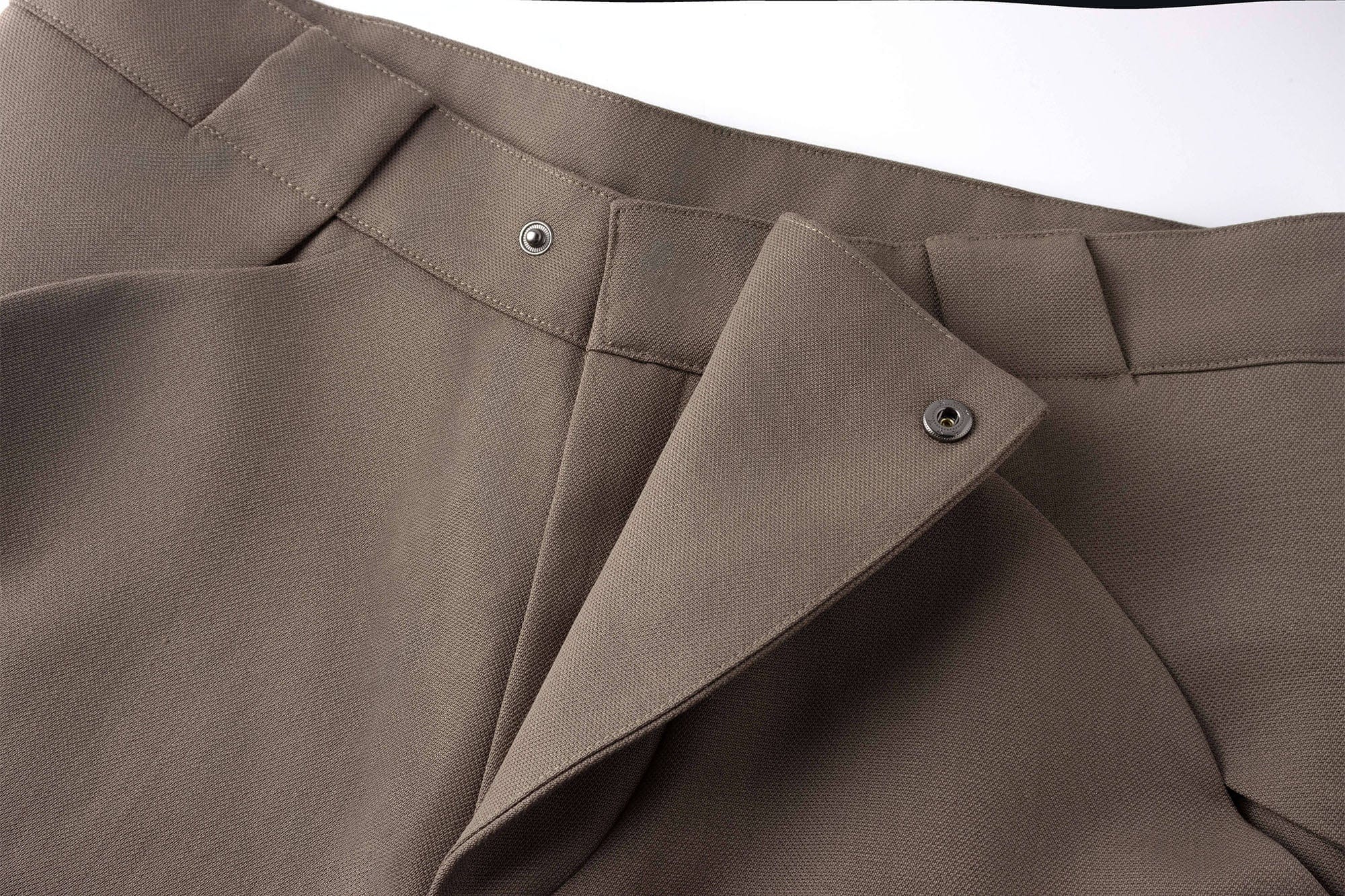 ESAIAS Layered Flap-Knee Wool-Blended Wide-Leg Trousers, premium urban and streetwear designers apparel on PROJECTISR.com, ESAIAS