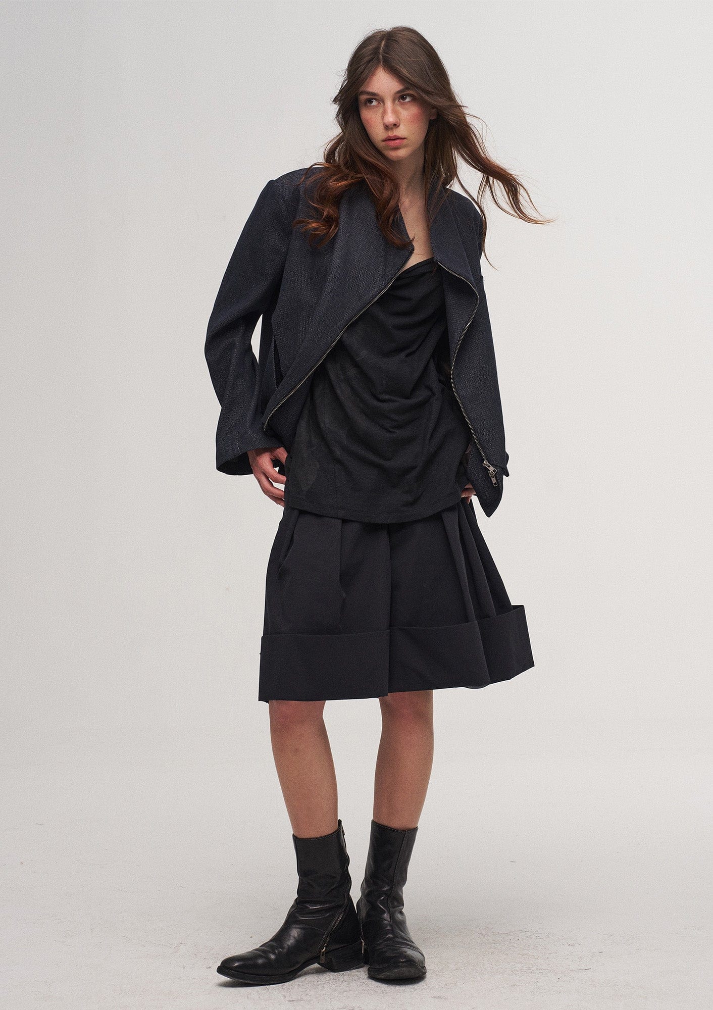ILNya Nieternite Nifutur Double-Layer Weave Linen Jacket Blue, premium urban and streetwear designers apparel on PROJECTISR.com, ILNya Nieternite Nifutur