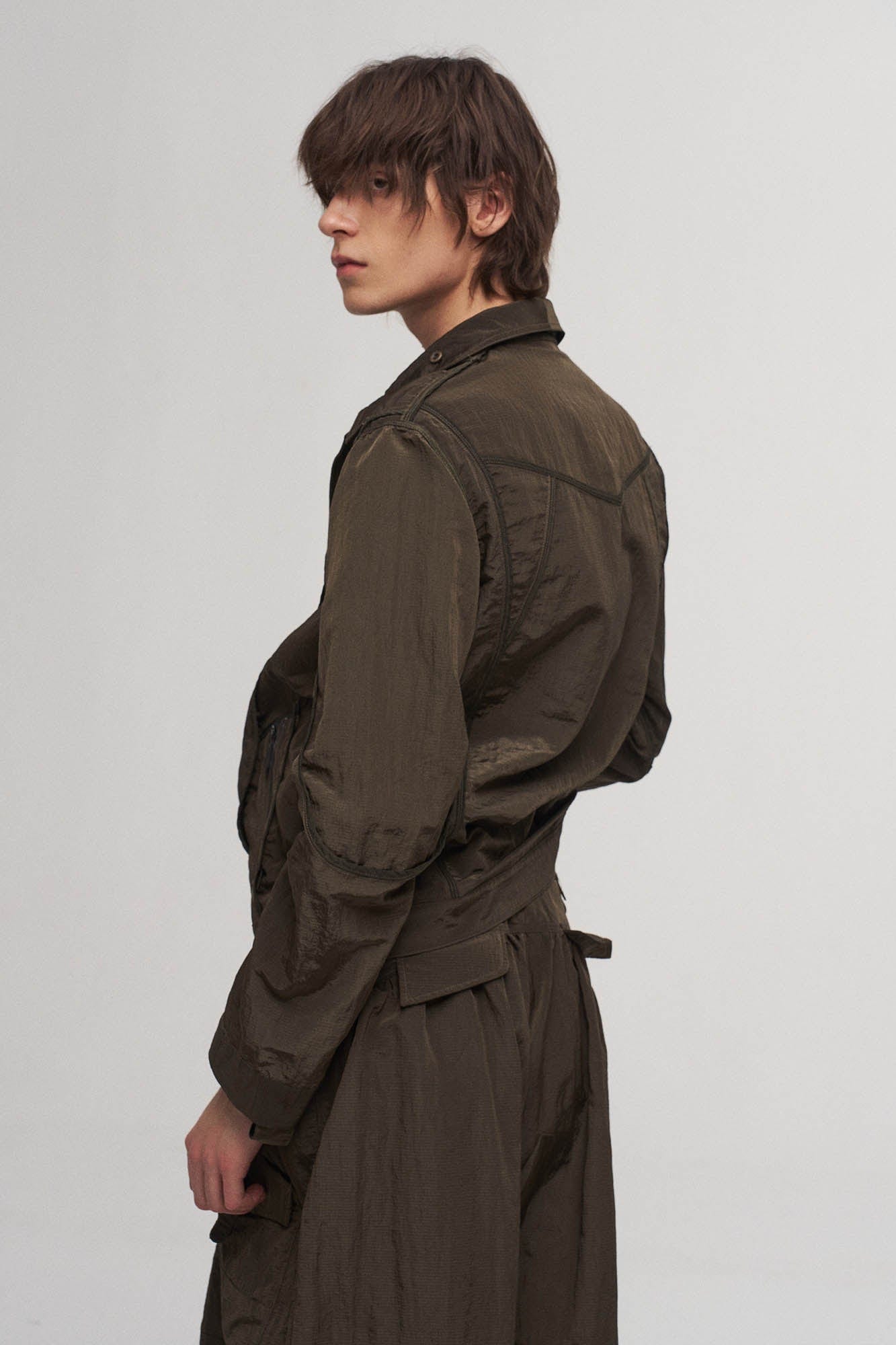 ILNya Nieternite Nifutur Utility Seam-Paneled Reversible Jacket, premium urban and streetwear designers apparel on PROJECTISR.com, ILNya Nieternite Nifutur