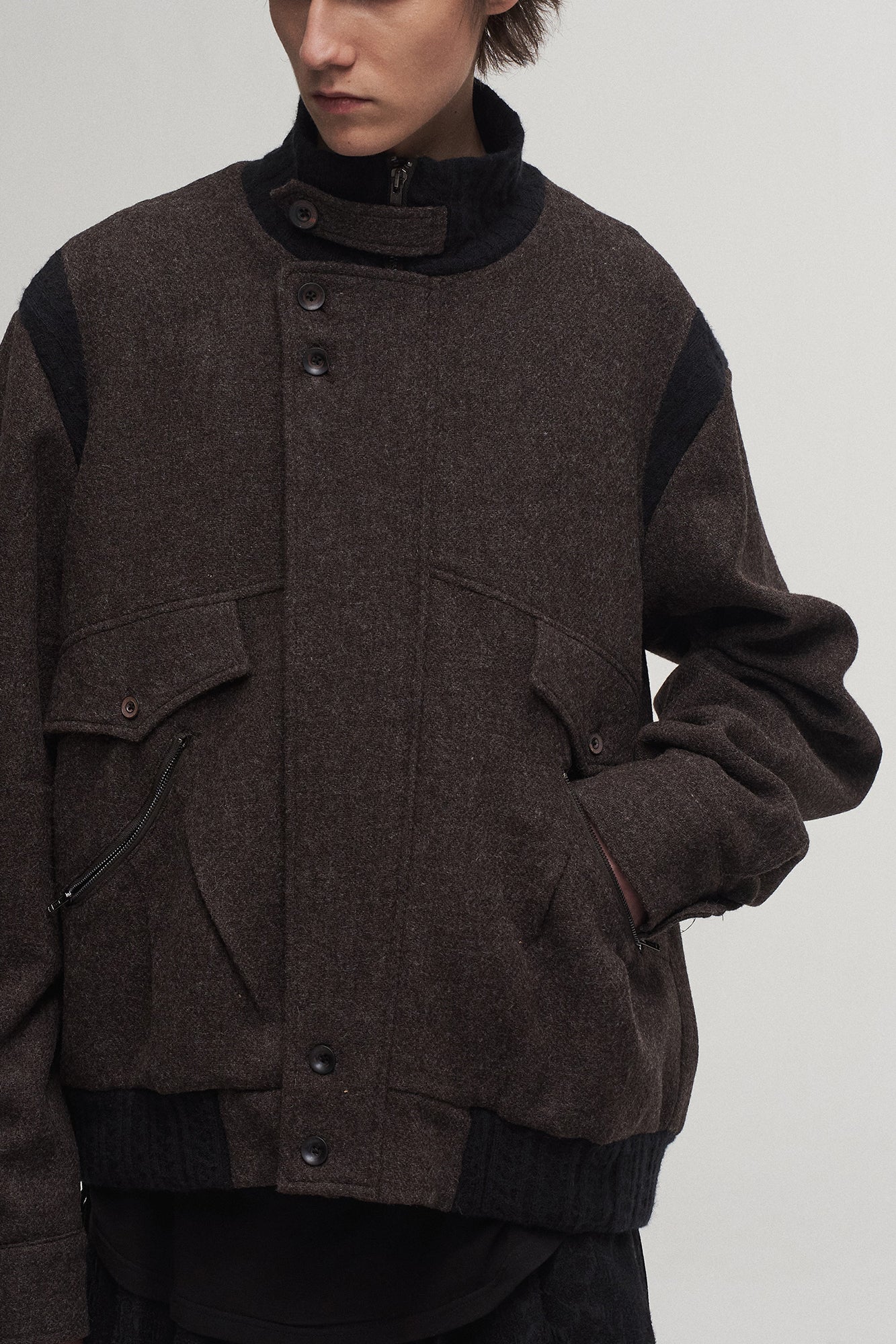 ILNya Nieternite Nifutur Multi-Pocket Utility Wool Jacket