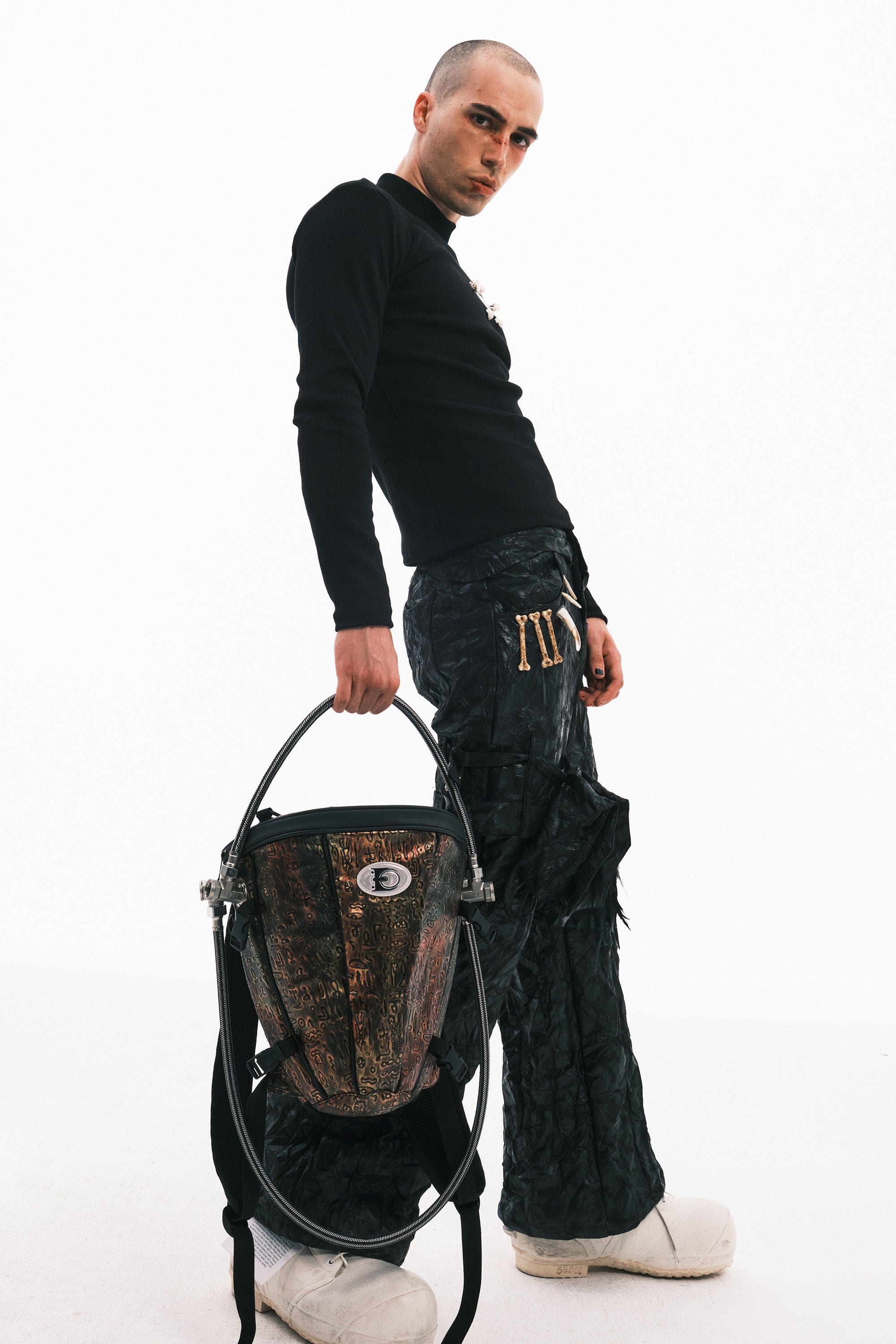 EMBRYO Retro Oracle Pipe Backpack, premium urban and streetwear designers apparel on PROJECTISR.com, EMBRYO