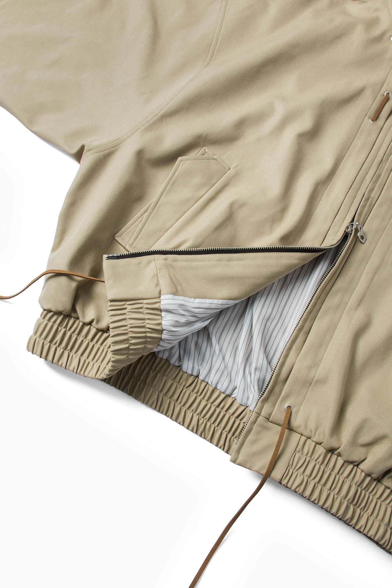 RELABEL Detachable Hood Batwing Sleeve Jacket Yellow