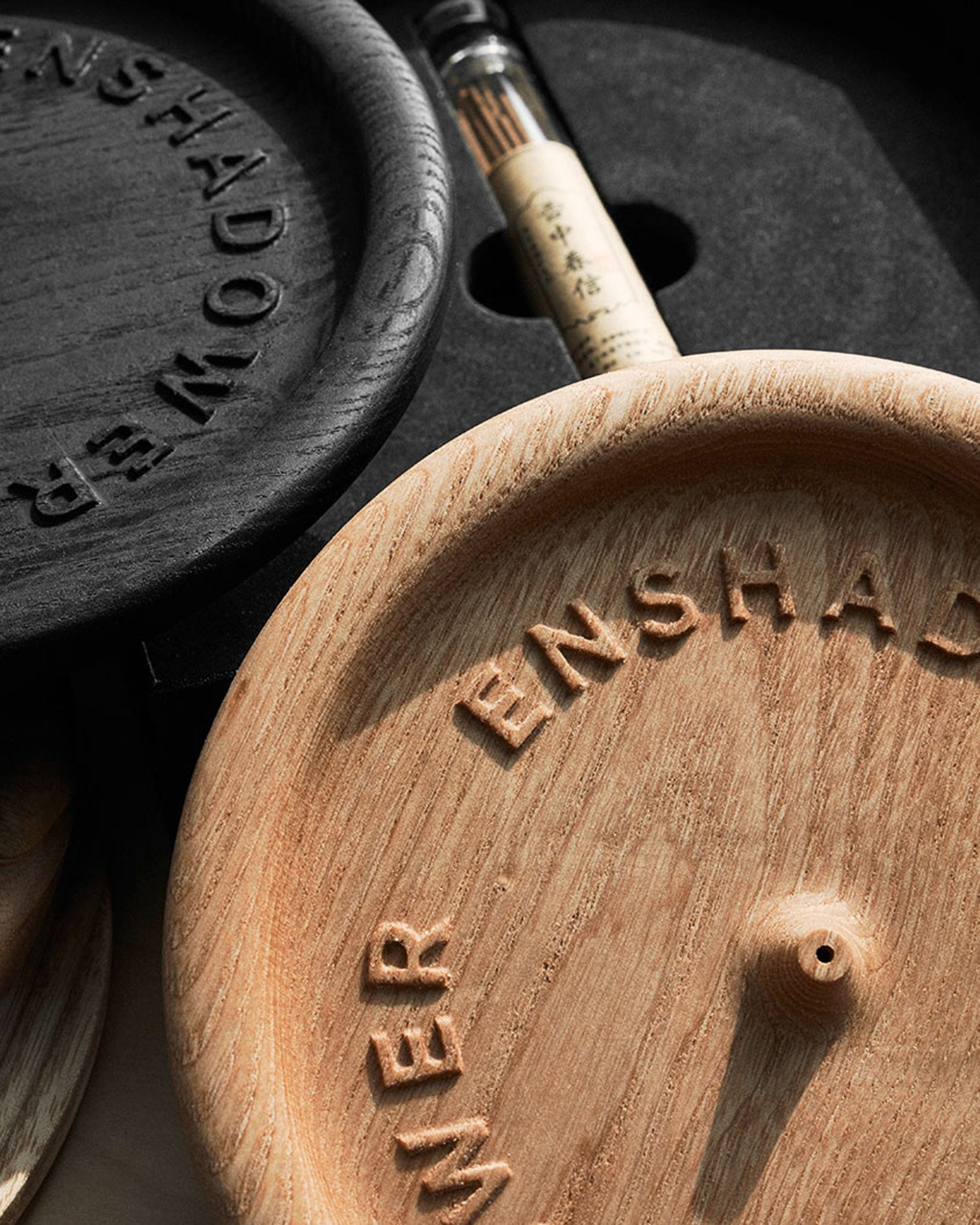 ENSHADOWER Carved Wood LOGO Incense Set, premium urban and streetwear designers apparel on PROJECTISR.com, ENSHADOWER