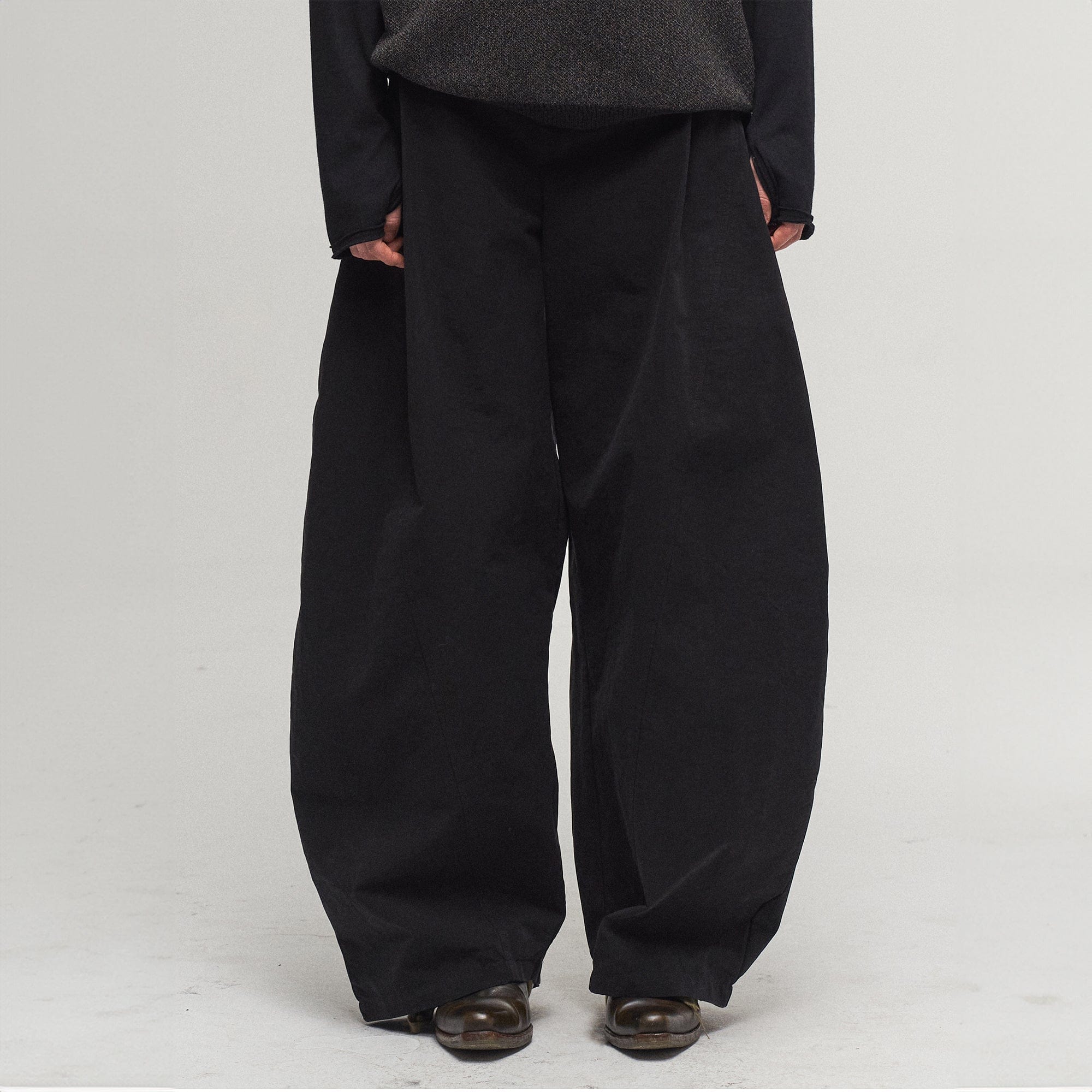 ILNya Nieternite Nifutur High-Waisted Pleated Wide-Leg Pants, premium urban and streetwear designers apparel on PROJECTISR.com, ILNya Nieternite Nifutur