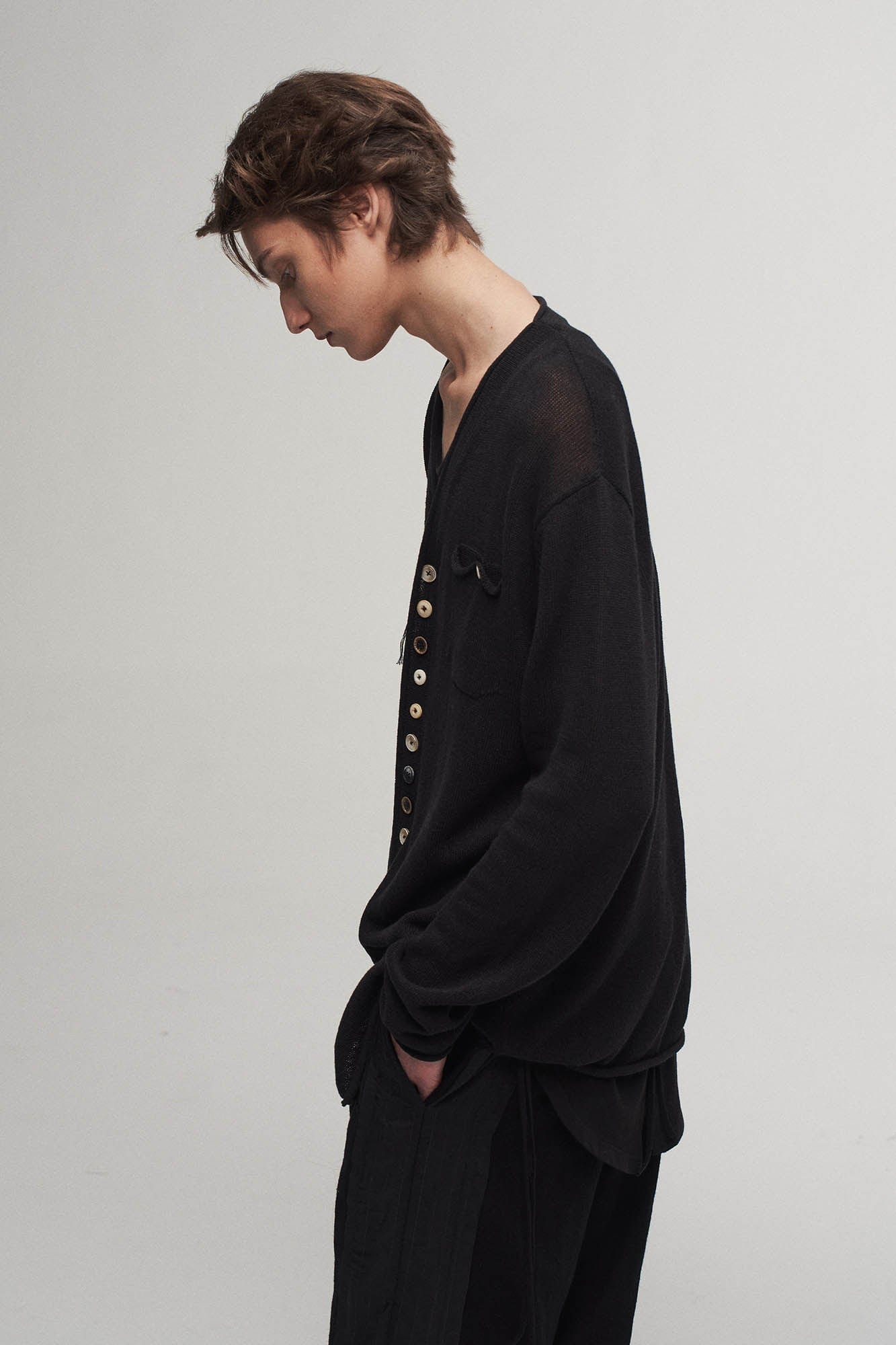 ILNya Nieternite Nifutur Ghostly Graphic Sheer Oversized Cardigan, premium urban and streetwear designers apparel on PROJECTISR.com, ILNya Nieternite Nifutur