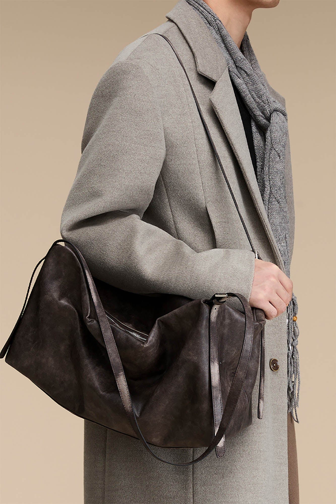 OPICLOTH Double-Strap Rectangular PU Shoulder Bag, premium urban and streetwear designers apparel on PROJECTISR.com, OPICLOTH