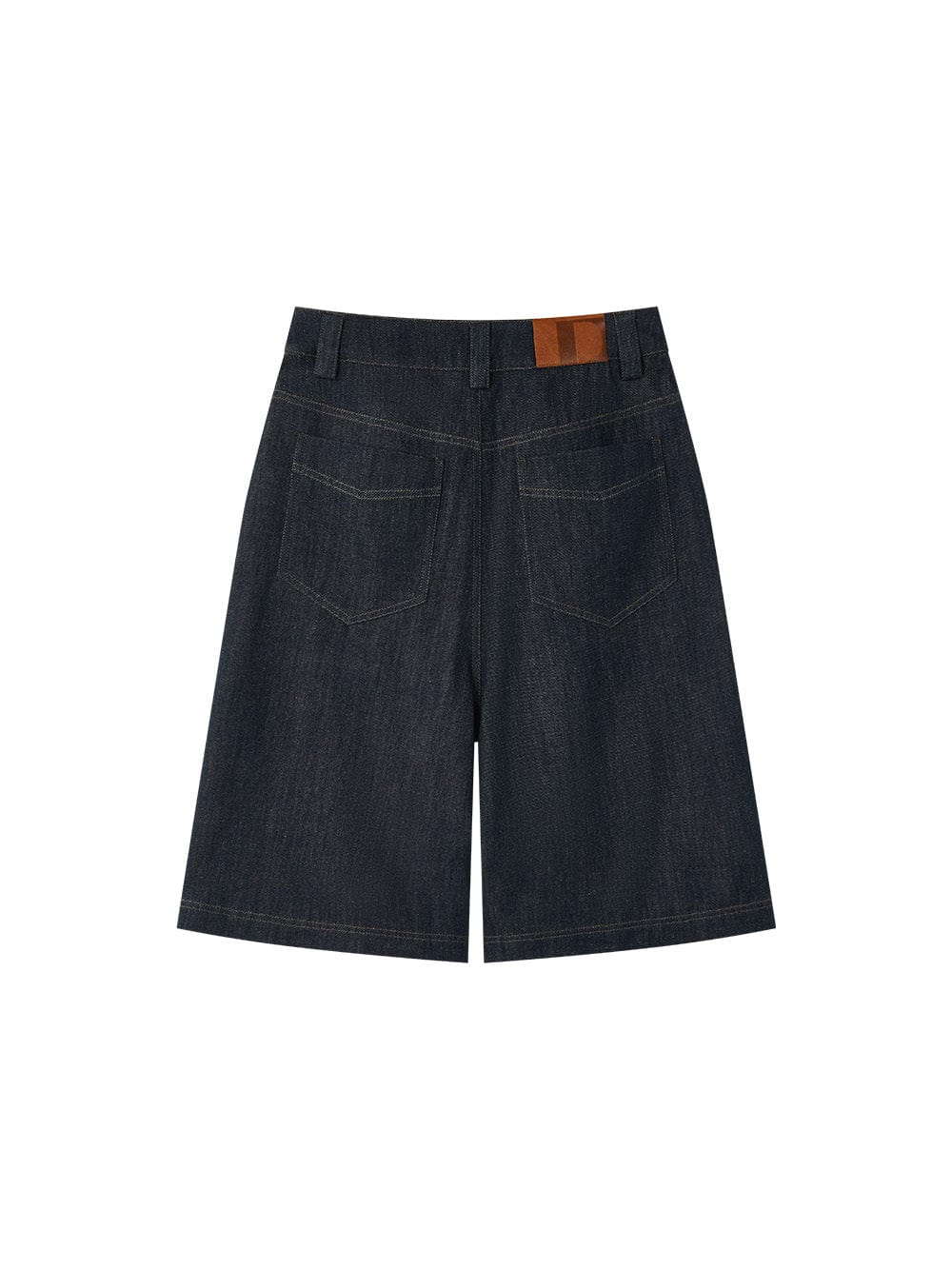 OPICLOTH Washed Asymmetric Fly Pleated Denim Shorts, premium urban and streetwear designers apparel on PROJECTISR.com, OPICLOTH