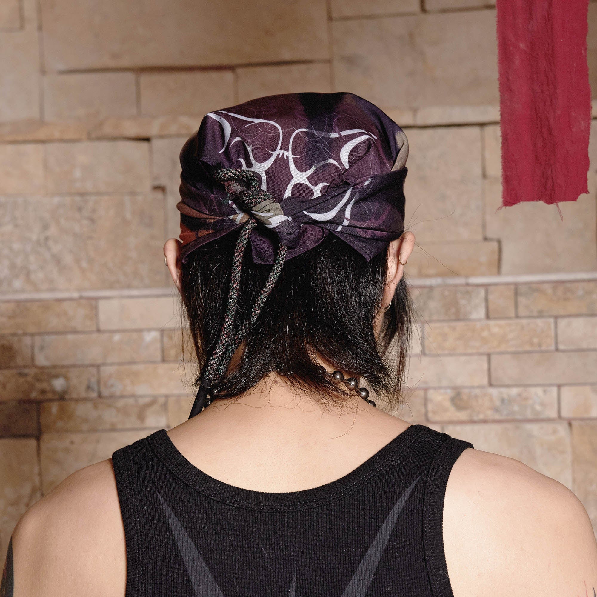 DND4DES Abstract Graffiti Headscarf, premium urban and streetwear designers apparel on PROJECTISR.com, DND4DES