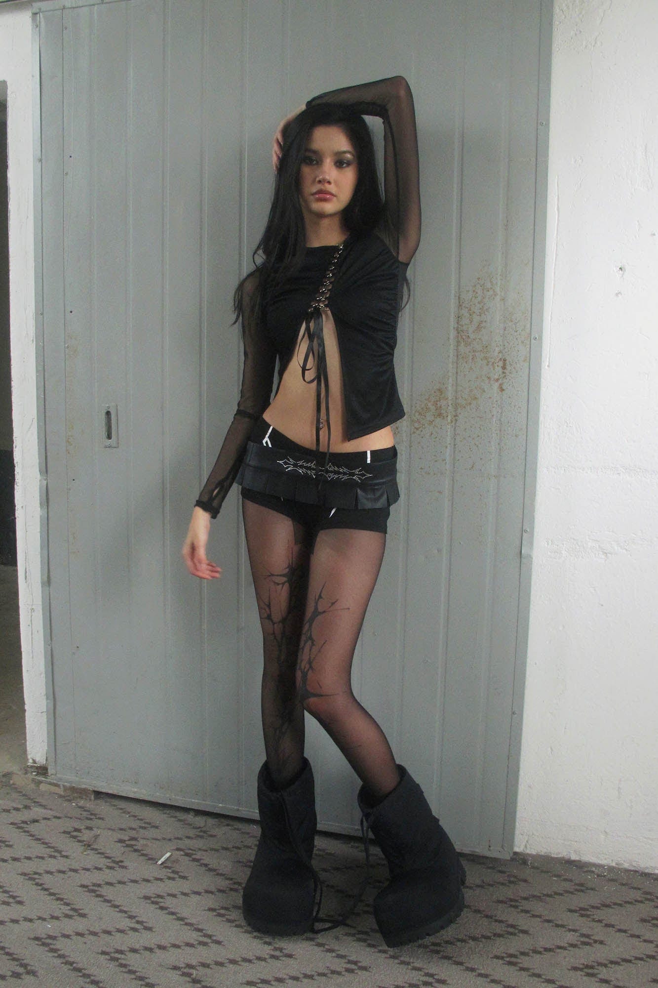 DND4DES×Faychui Diamond Pleated Lace-Up Belt, premium urban and streetwear designers apparel on PROJECTISR.com, DND4DES