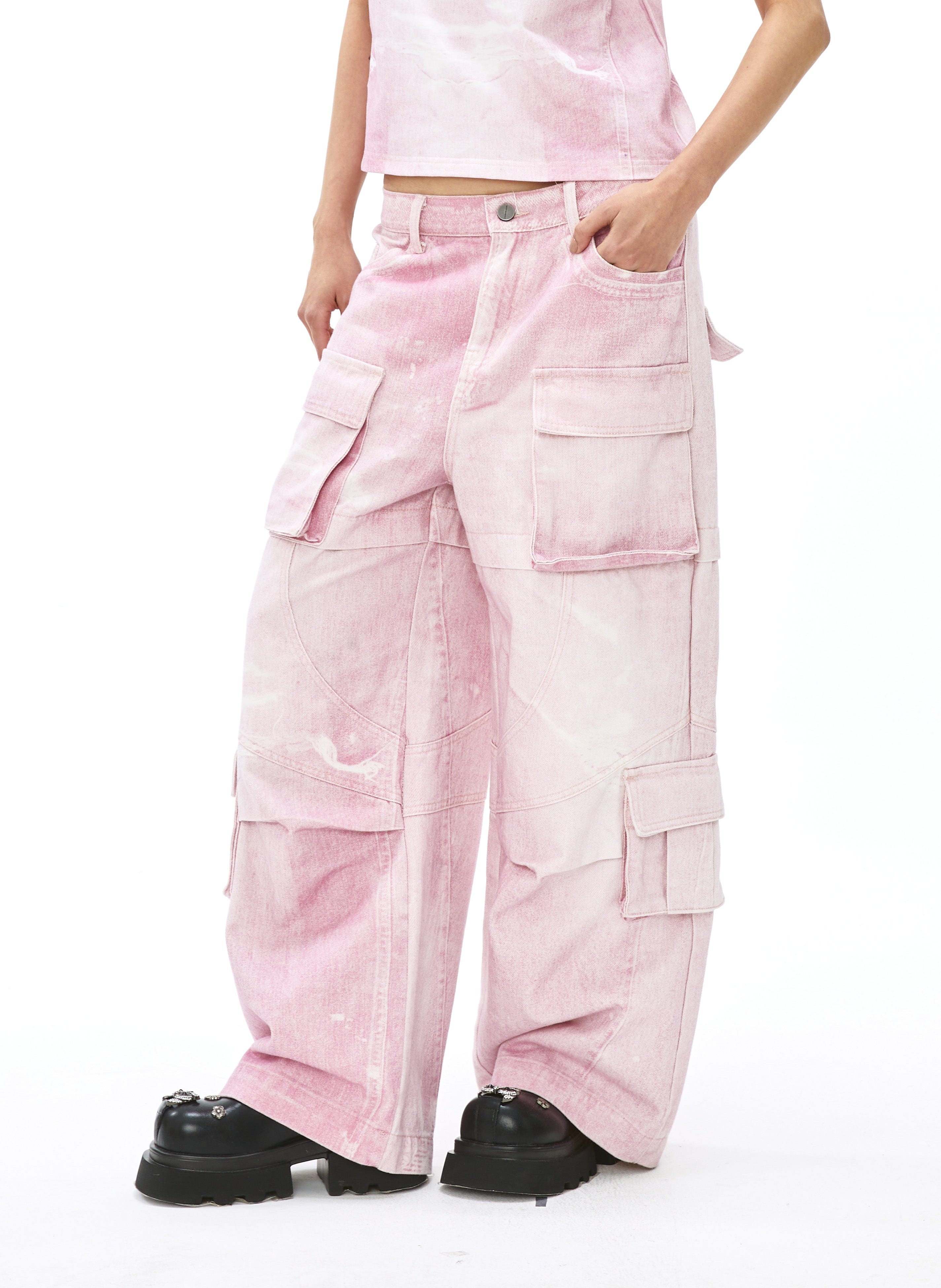 VANN VALRENCE Structural Multi-Pockets Cargo Jeans