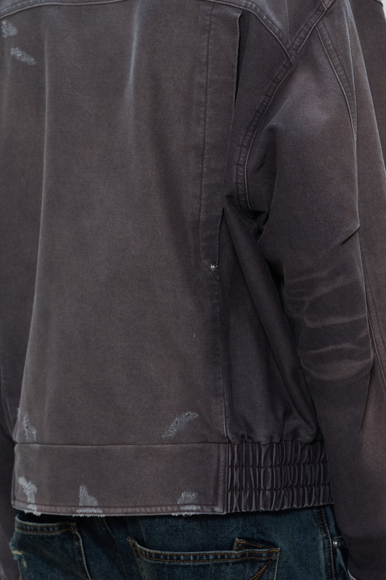 FACEONLAB Washed Gradient Utility Jacket Gray, premium urban and streetwear designers apparel on PROJECTISR.com, FACEONLAB