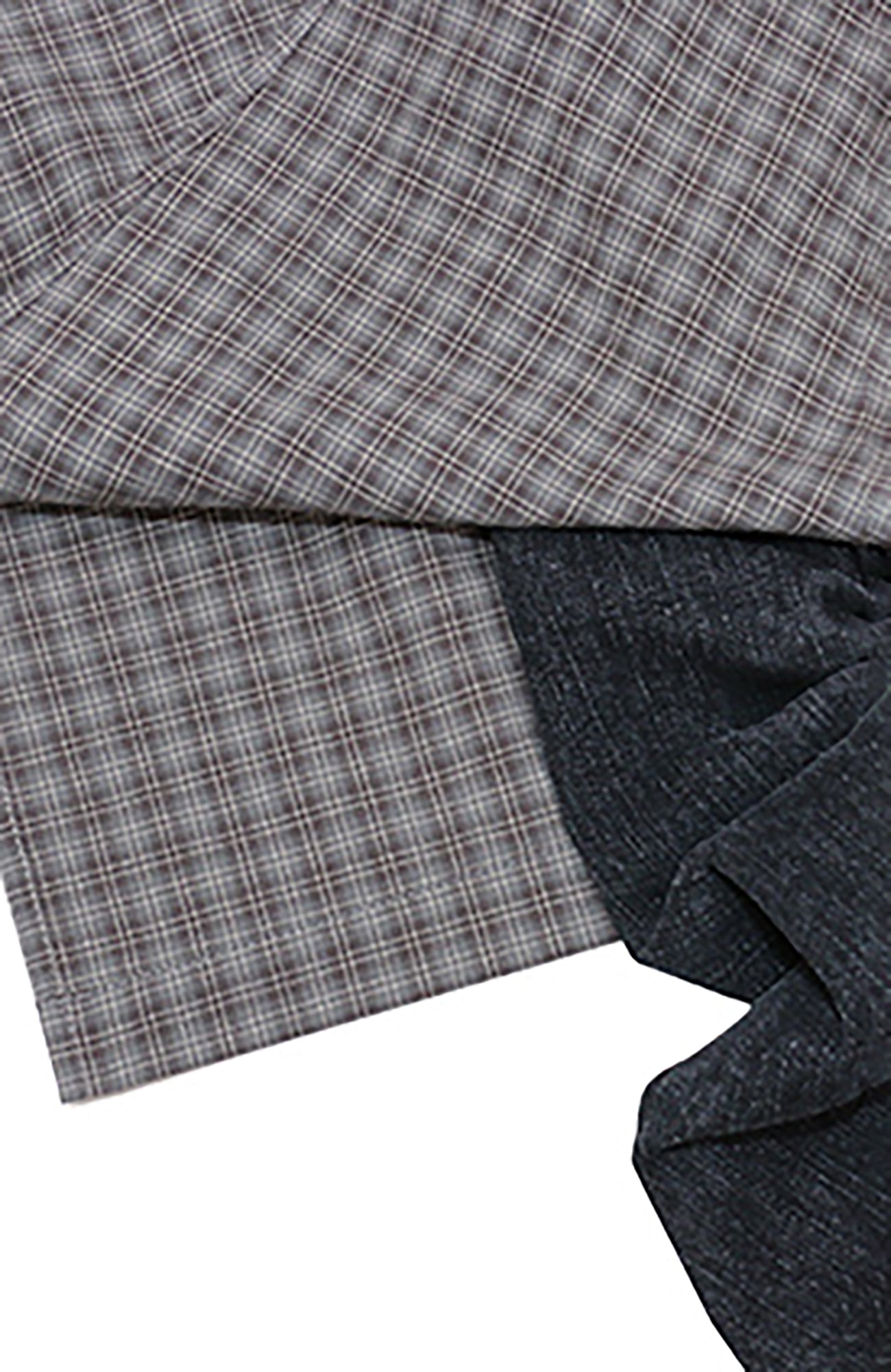 RELABEL Detachable Washed Pleated Jeans