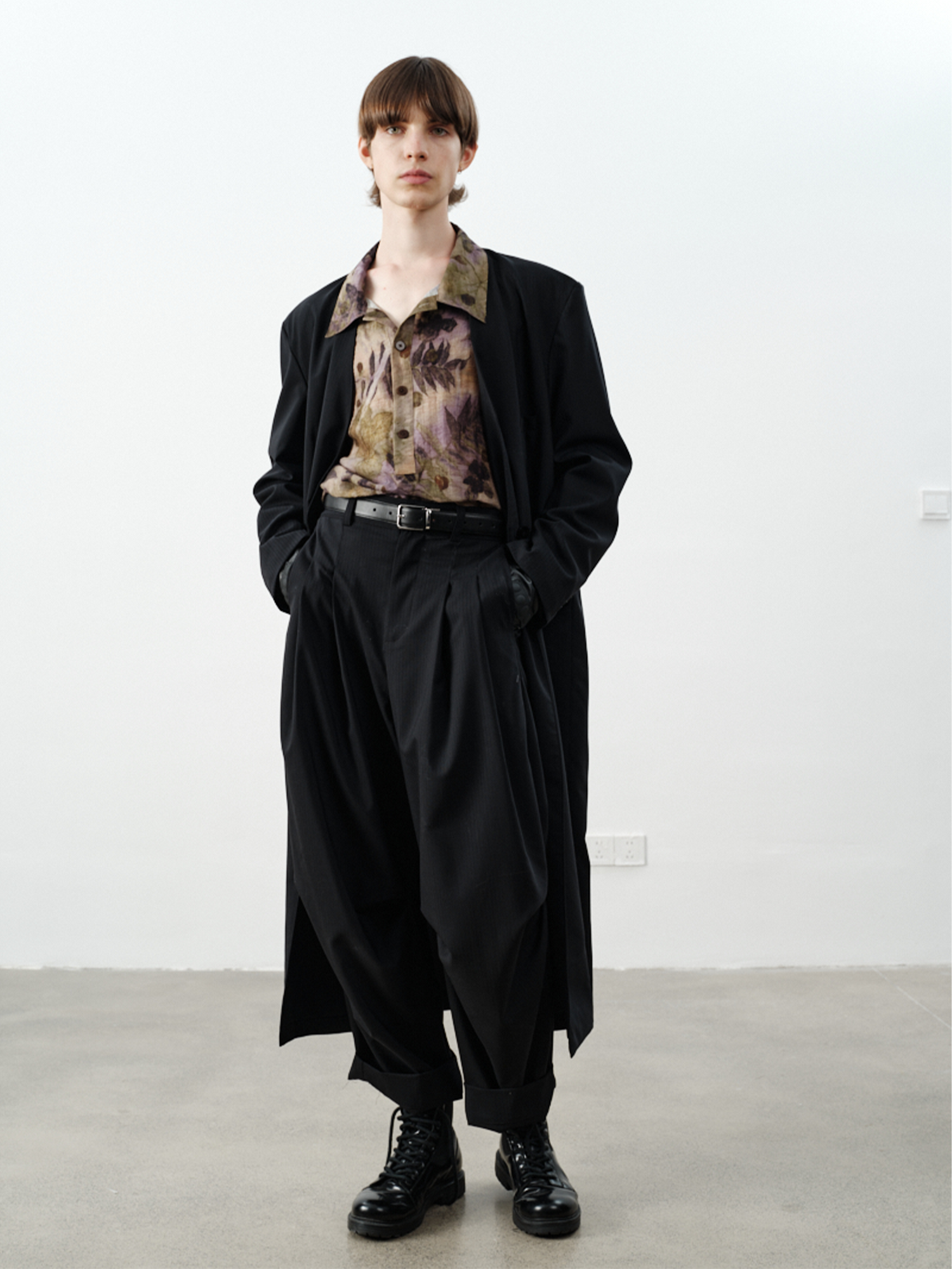 GRAINMUSTARD Retro Botanical Jacquard Tencel Shirt