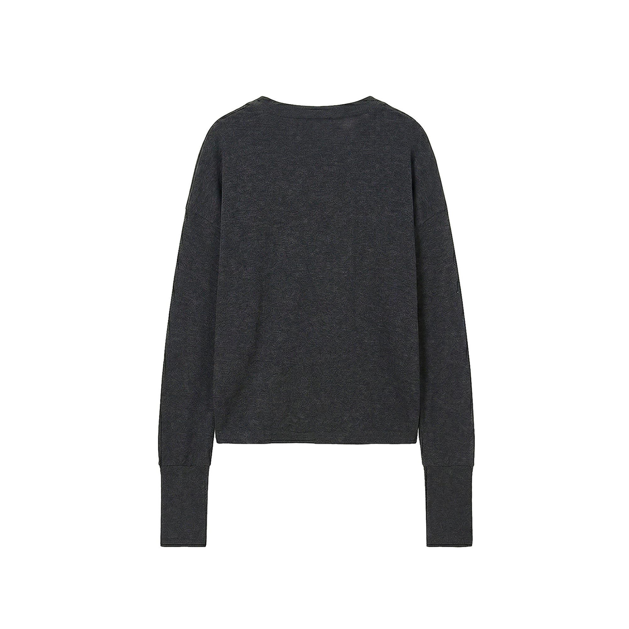 SADSOUP Skeleton Graphic V-Neck Long-Sleeve Tee