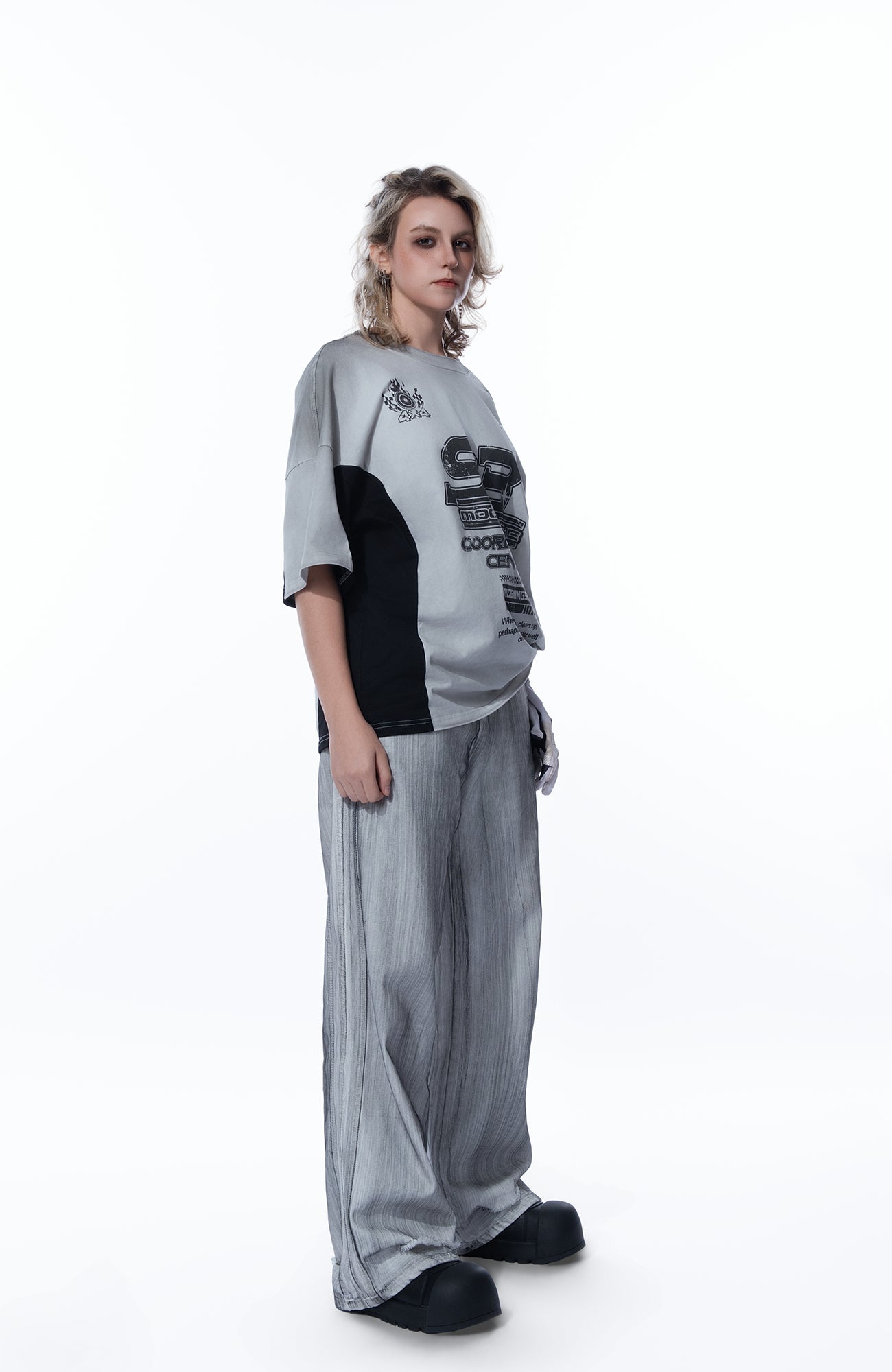 MOGONGSHE Dusty Washed Baggy Jeans