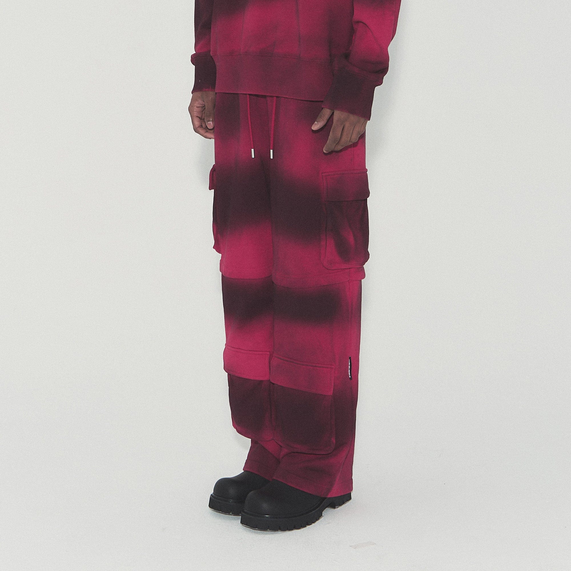 VANN VALRENCE Ombre Stripe Multi-Pocket Drawstring Sweatpants, premium urban and streetwear designers apparel on PROJECTISR.com, VANN VALRENCE