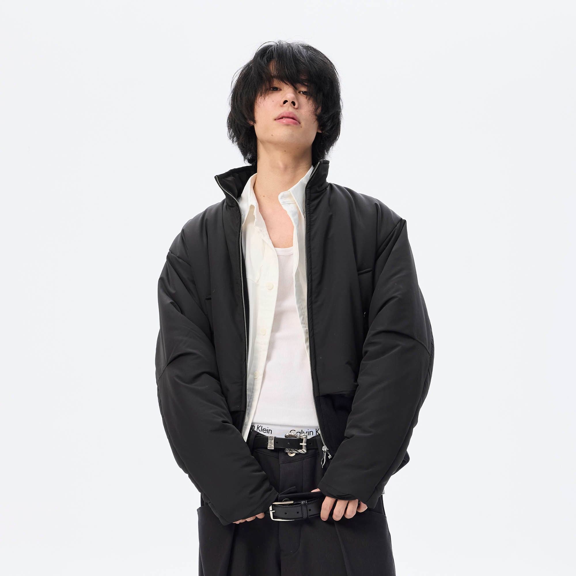WHISTLEHUNTER Essential Stand Collar Cropped Puffer Jacket, premium urban and streetwear designers apparel on PROJECTISR.com, WHISTLEHUNTER