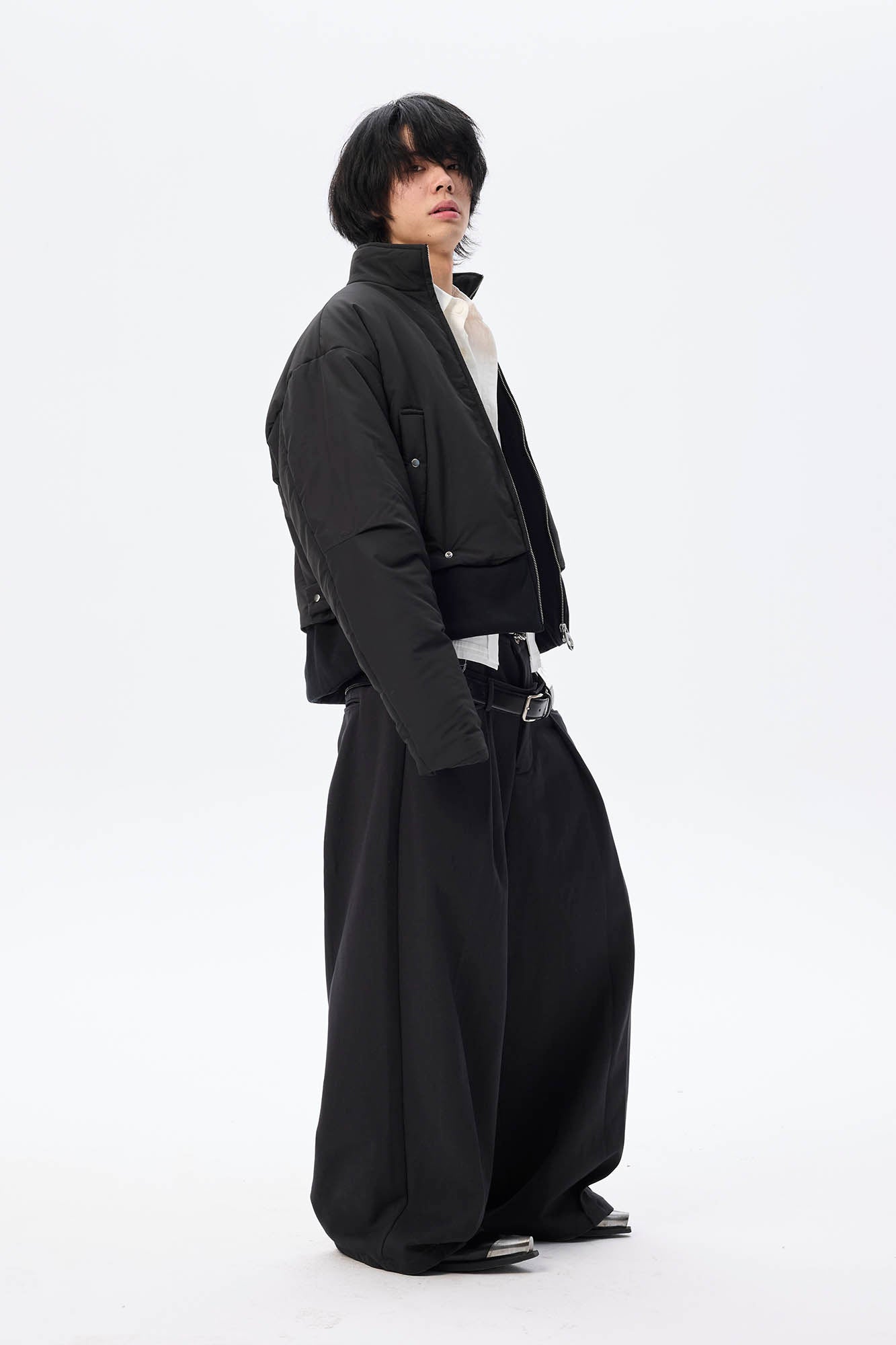 WHISTLEHUNTER Essential Stand Collar Cropped Puffer Jacket, premium urban and streetwear designers apparel on PROJECTISR.com, WHISTLEHUNTER