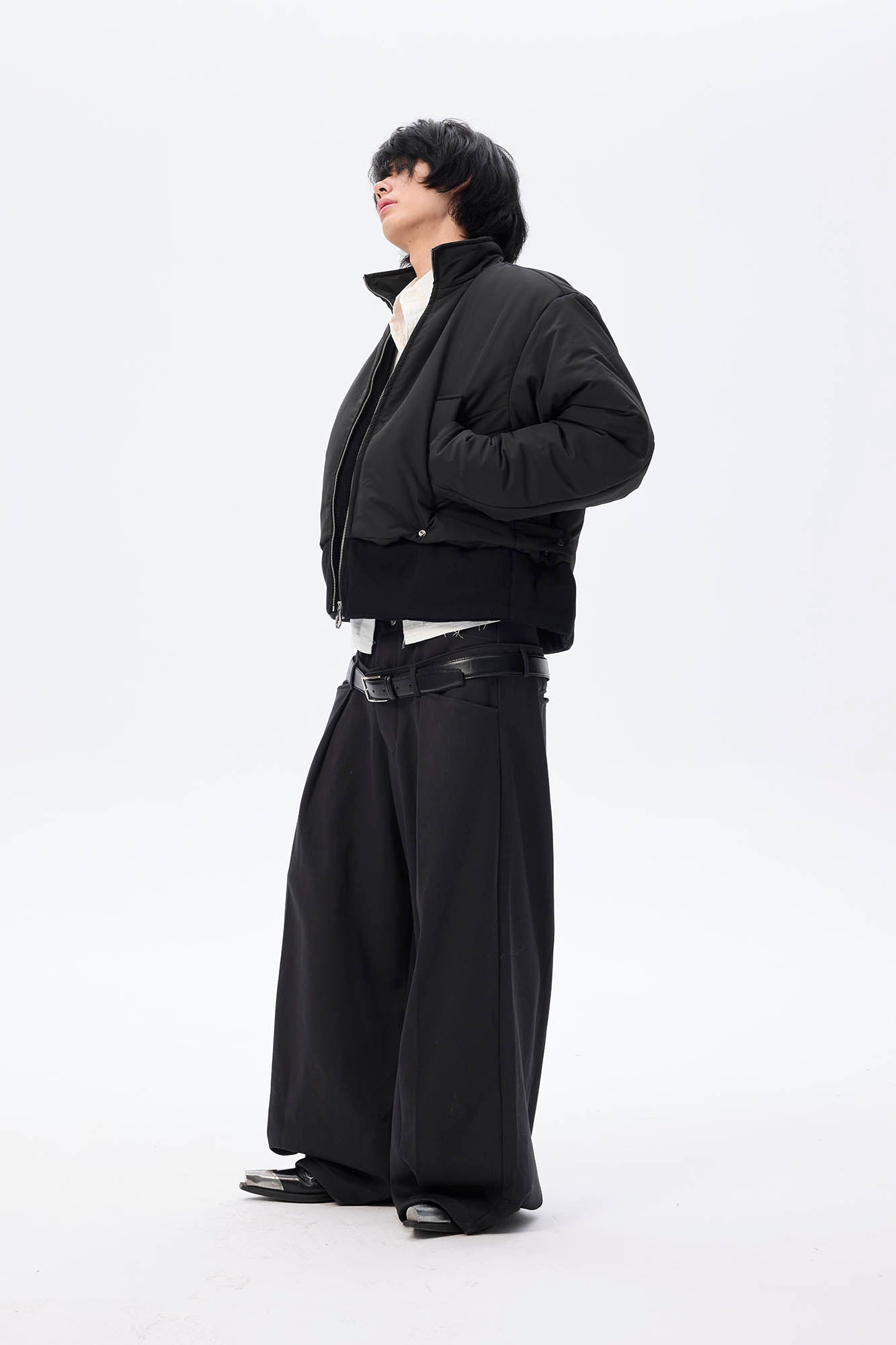WHISTLEHUNTER Essential Stand Collar Cropped Puffer Jacket, premium urban and streetwear designers apparel on PROJECTISR.com, WHISTLEHUNTER