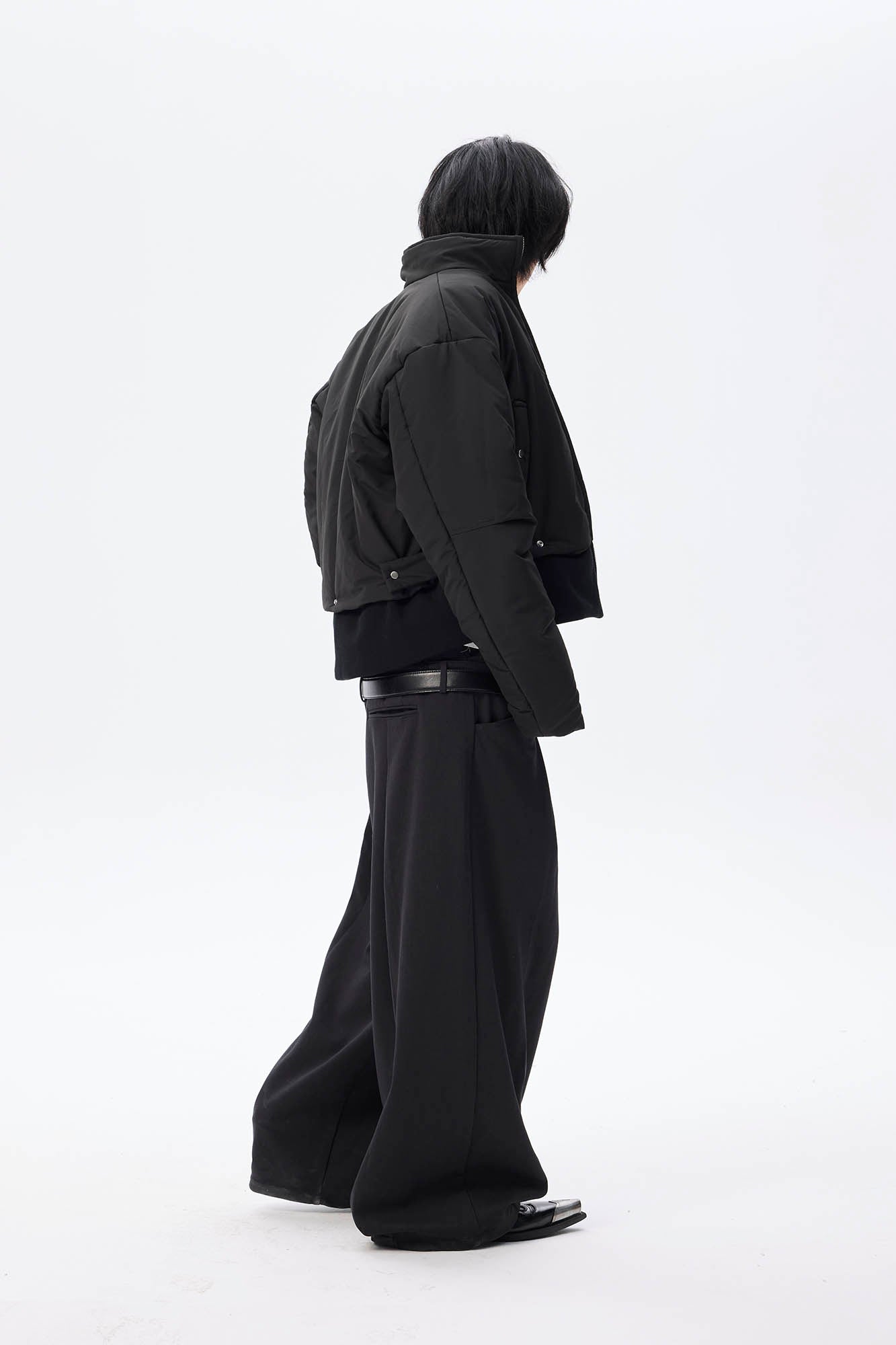 WHISTLEHUNTER Essential Stand Collar Cropped Puffer Jacket, premium urban and streetwear designers apparel on PROJECTISR.com, WHISTLEHUNTER