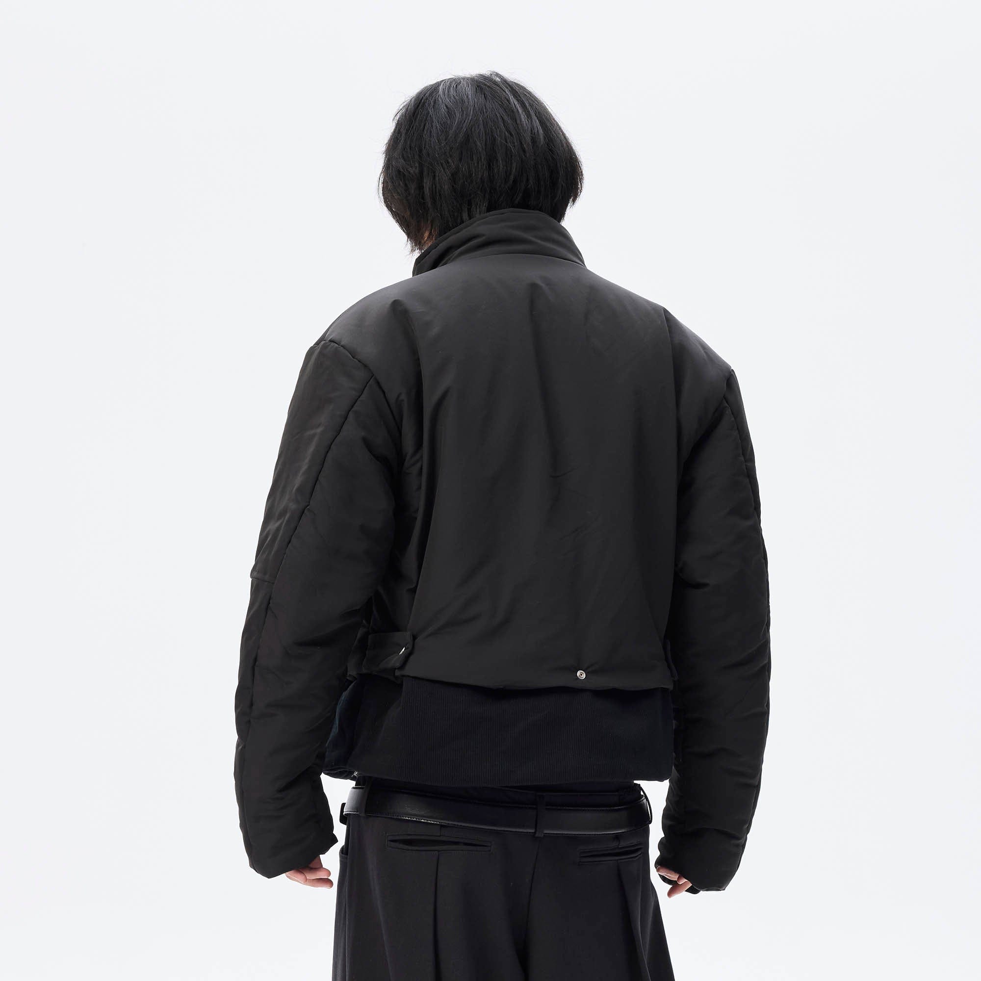 WHISTLEHUNTER Essential Stand Collar Cropped Puffer Jacket, premium urban and streetwear designers apparel on PROJECTISR.com, WHISTLEHUNTER