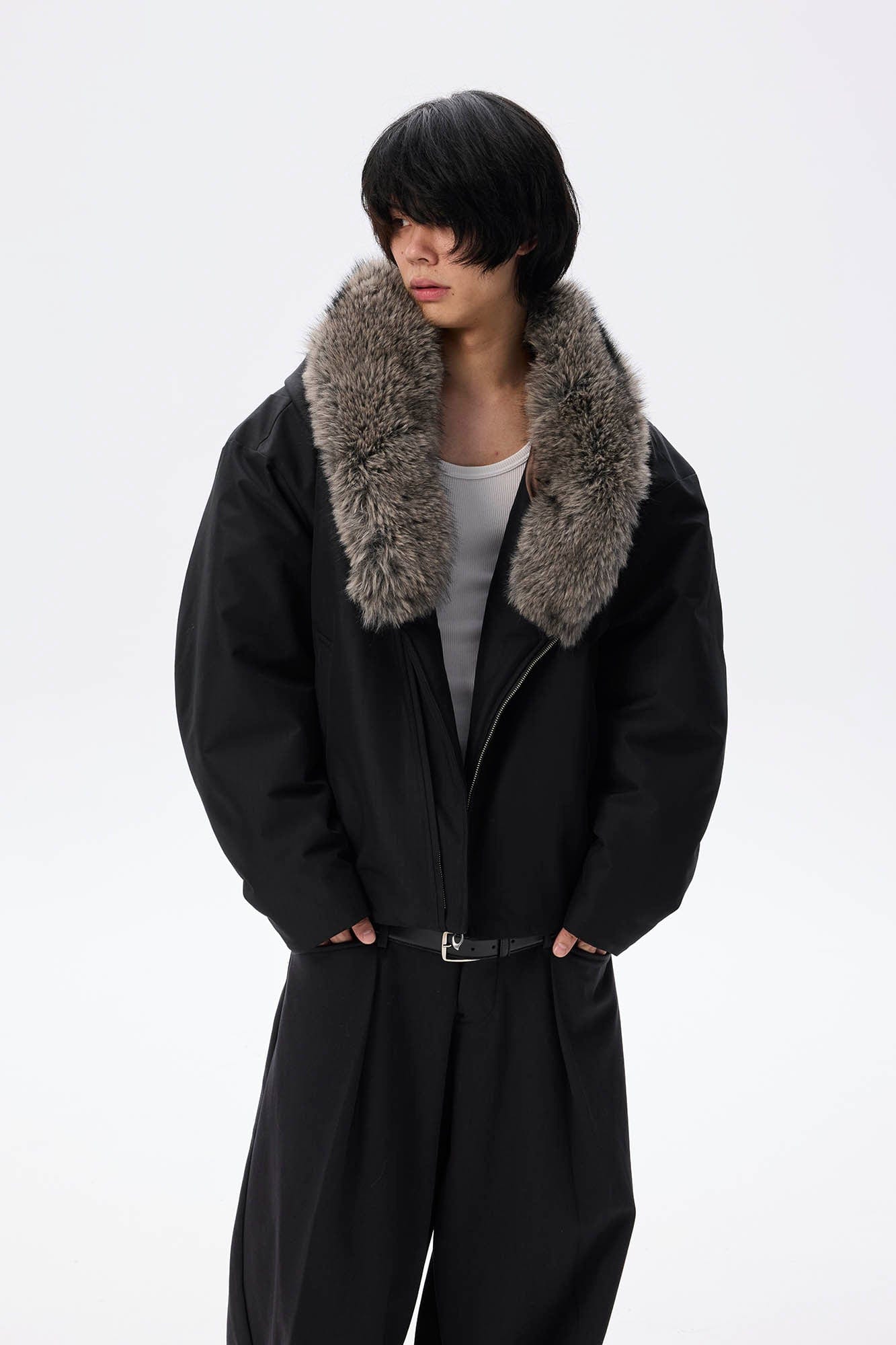 WHISTLEHUNTER Detachable Faux Fur Collar Waterproof Padded Jacket, premium urban and streetwear designers apparel on PROJECTISR.com, WHISTLEHUNTER