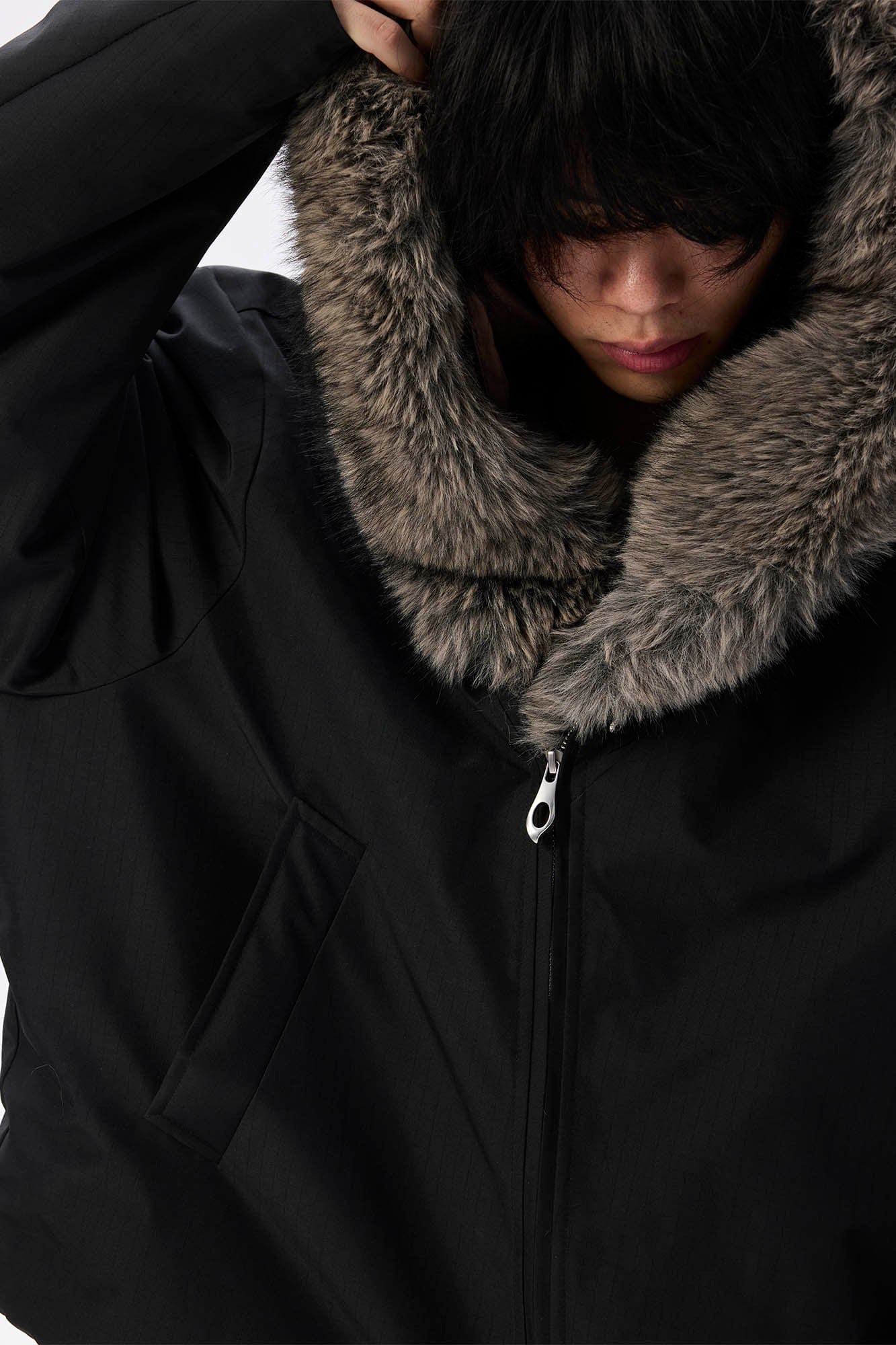 WHISTLEHUNTER Detachable Faux Fur Collar Waterproof Padded Jacket, premium urban and streetwear designers apparel on PROJECTISR.com, WHISTLEHUNTER