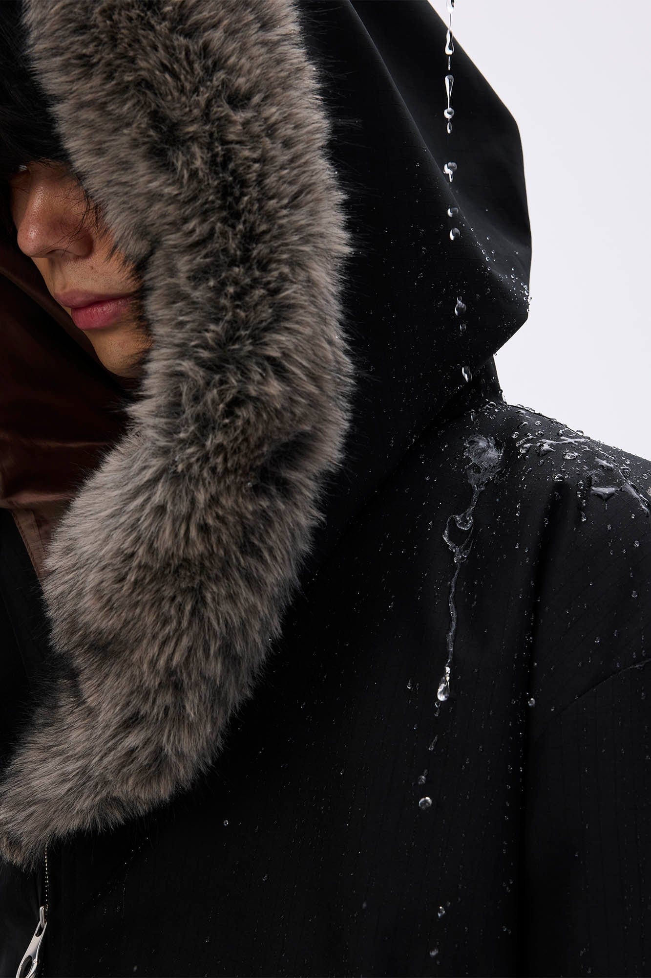 WHISTLEHUNTER Detachable Faux Fur Collar Waterproof Padded Jacket, premium urban and streetwear designers apparel on PROJECTISR.com, WHISTLEHUNTER