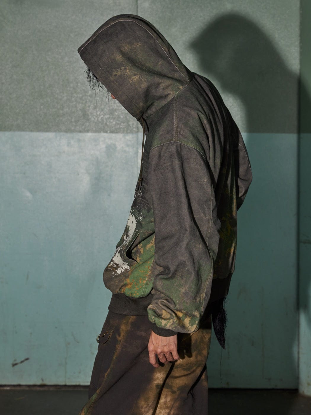 DND4DES Camouflage Graffiti Zip-Up Jacket, premium urban and streetwear designers apparel on PROJECTISR.com, DND4DES