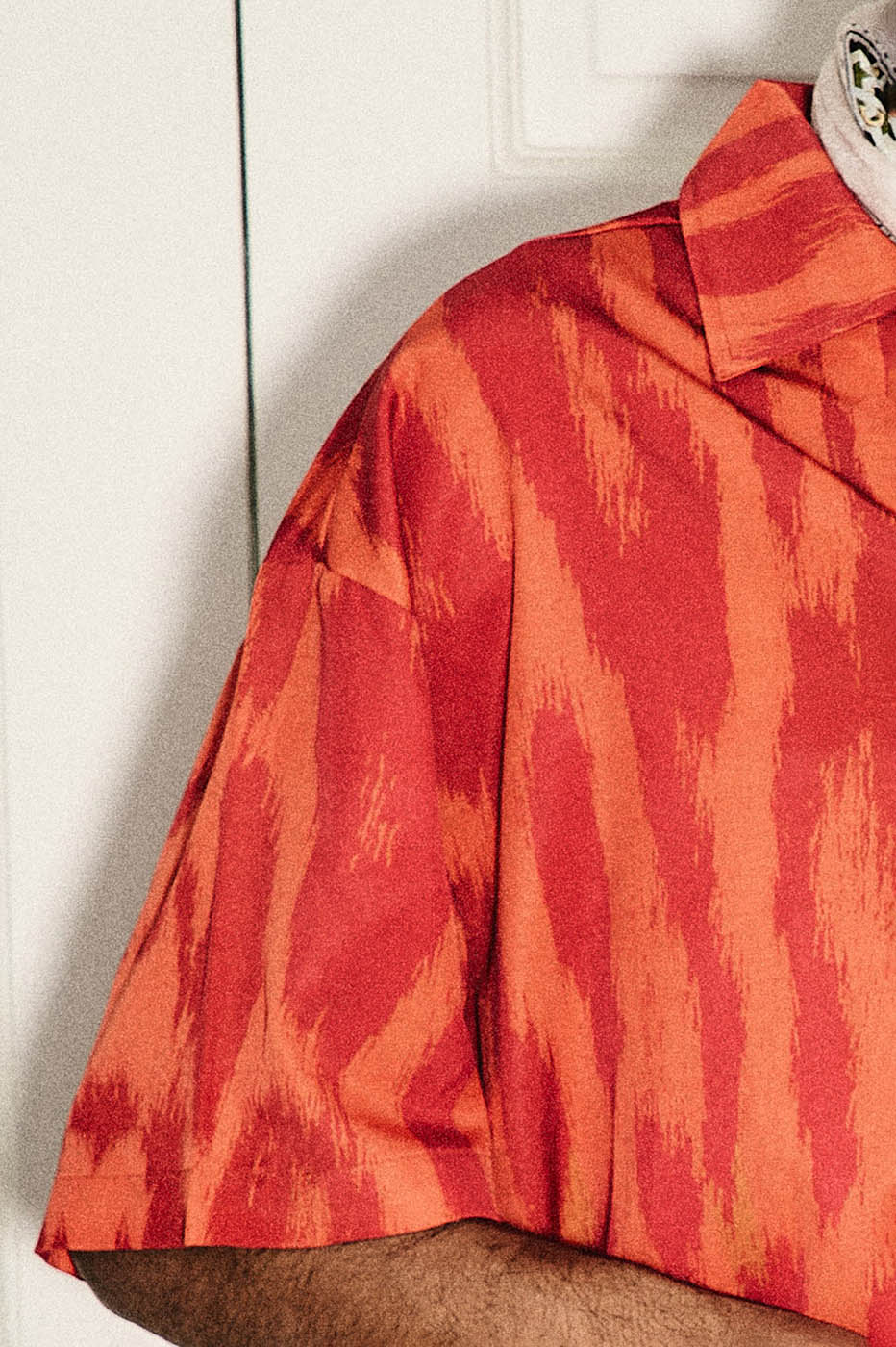 STEEPC Flaming Leopard Full-Print Half Shirt, premium urban and streetwear designers apparel on PROJECTISR.com, STEEPC