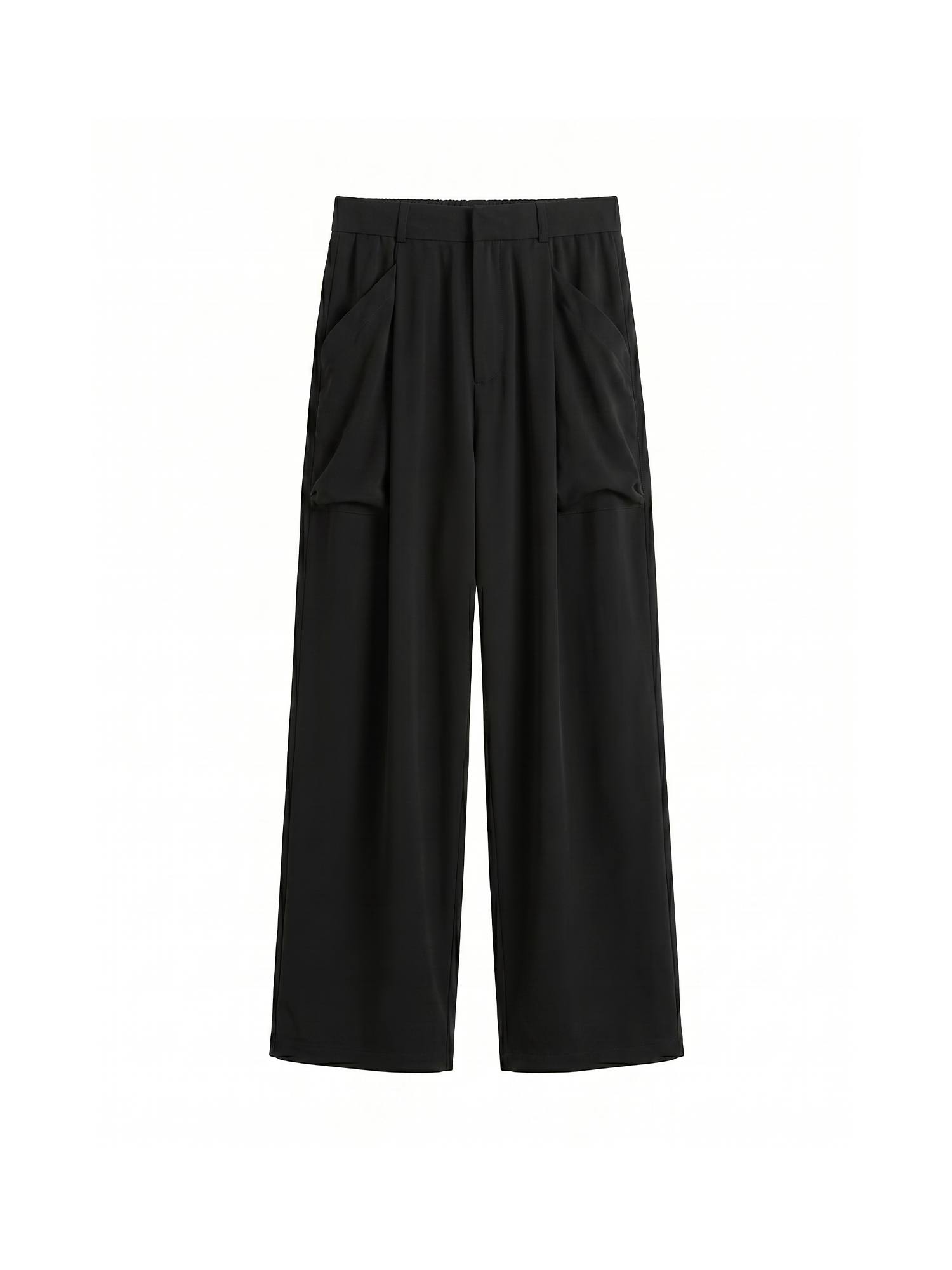 GRAINMUSTARD Retro Patch Pocket Pleated High-Waist Trousers, premium urban and streetwear designers apparel on PROJECTISR.com, GRAINMUSTARD