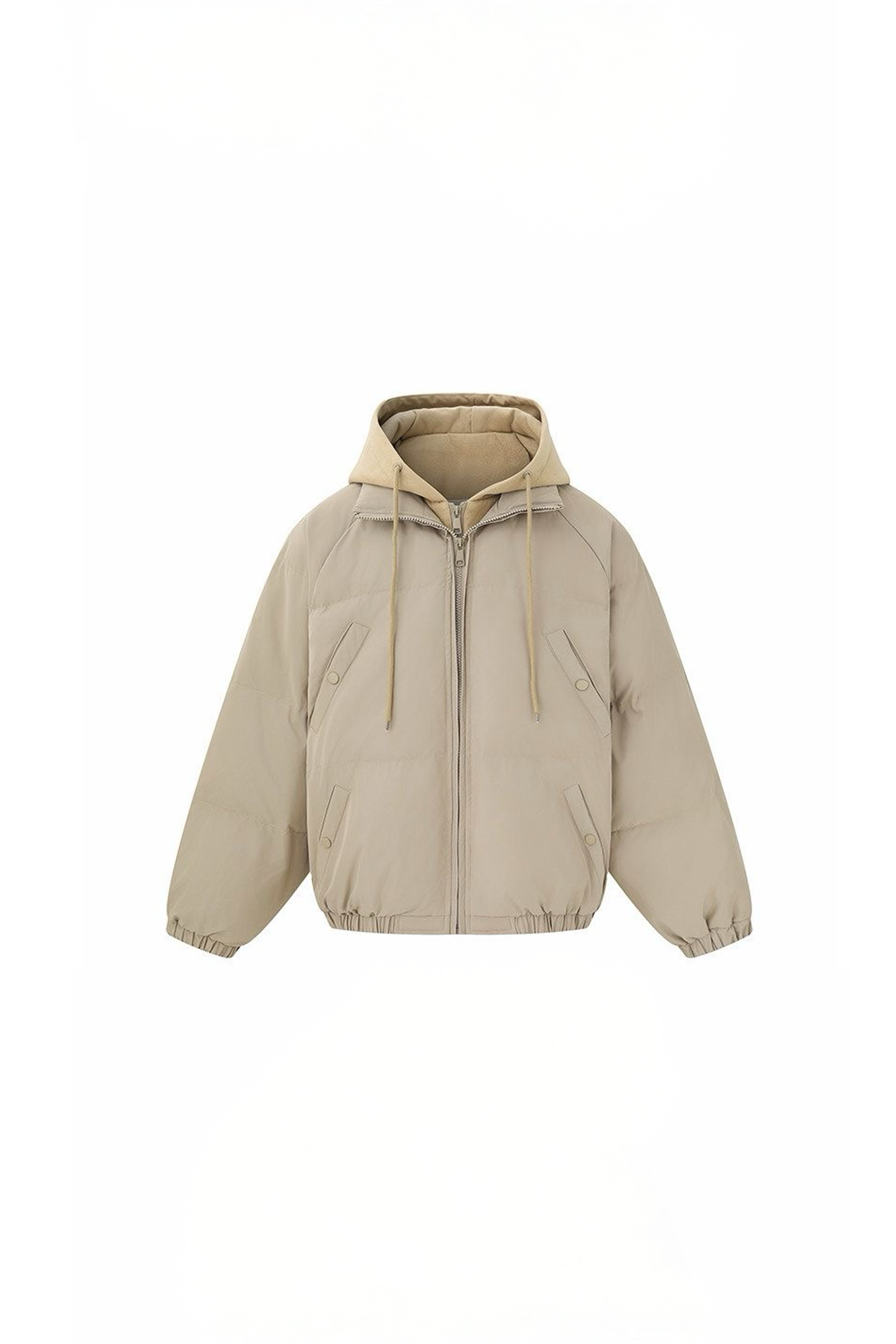 WIID Essential faux layered Hooded Puffer Jacket