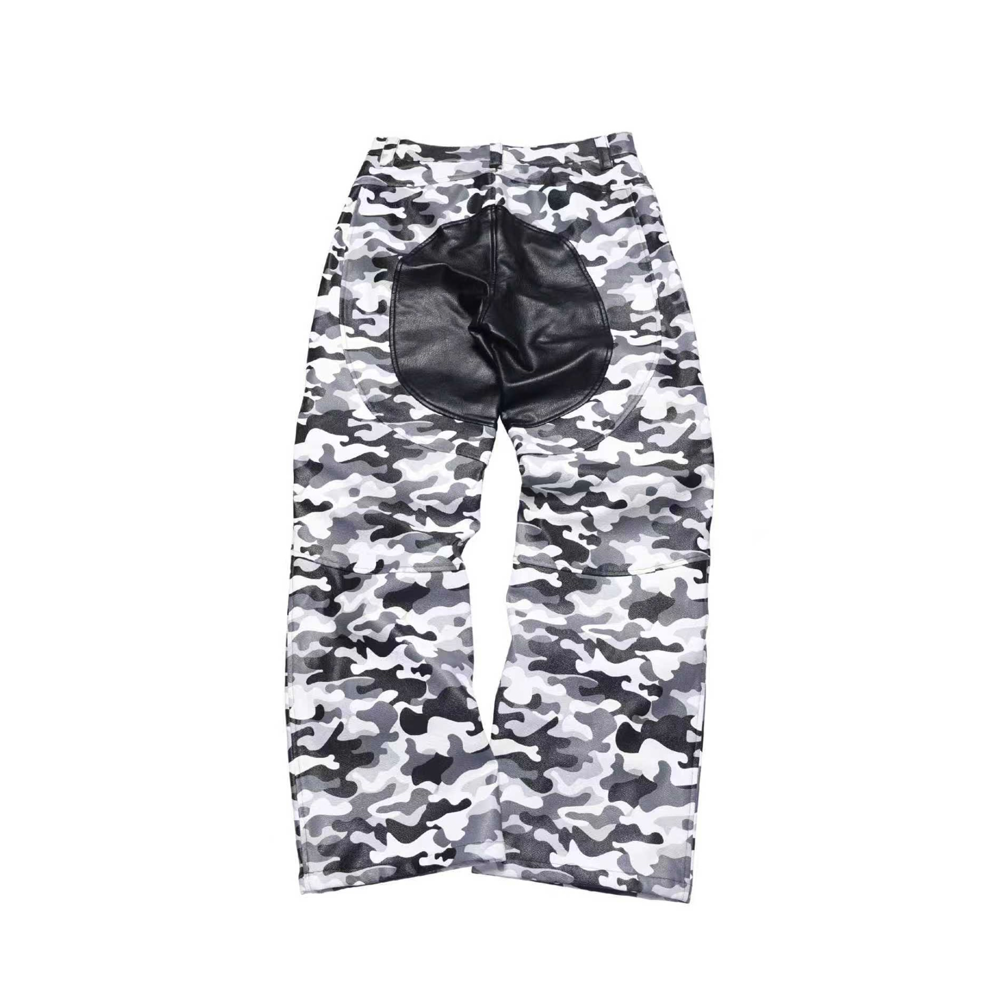PCCVISION x GMK Camo Panel Embroidered Moto Pants
