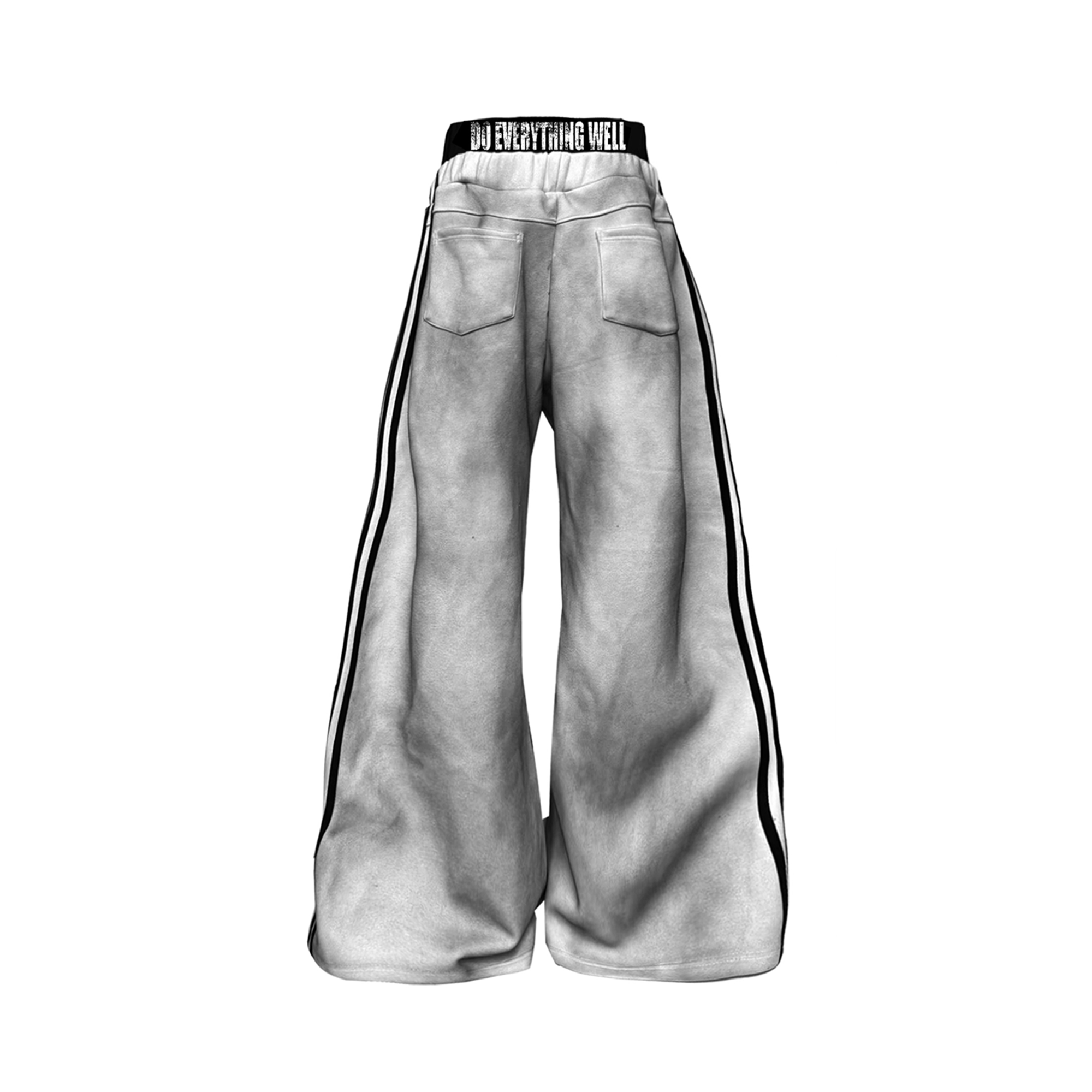 DETW Washed Graphic Double-Waistband Sweatpants