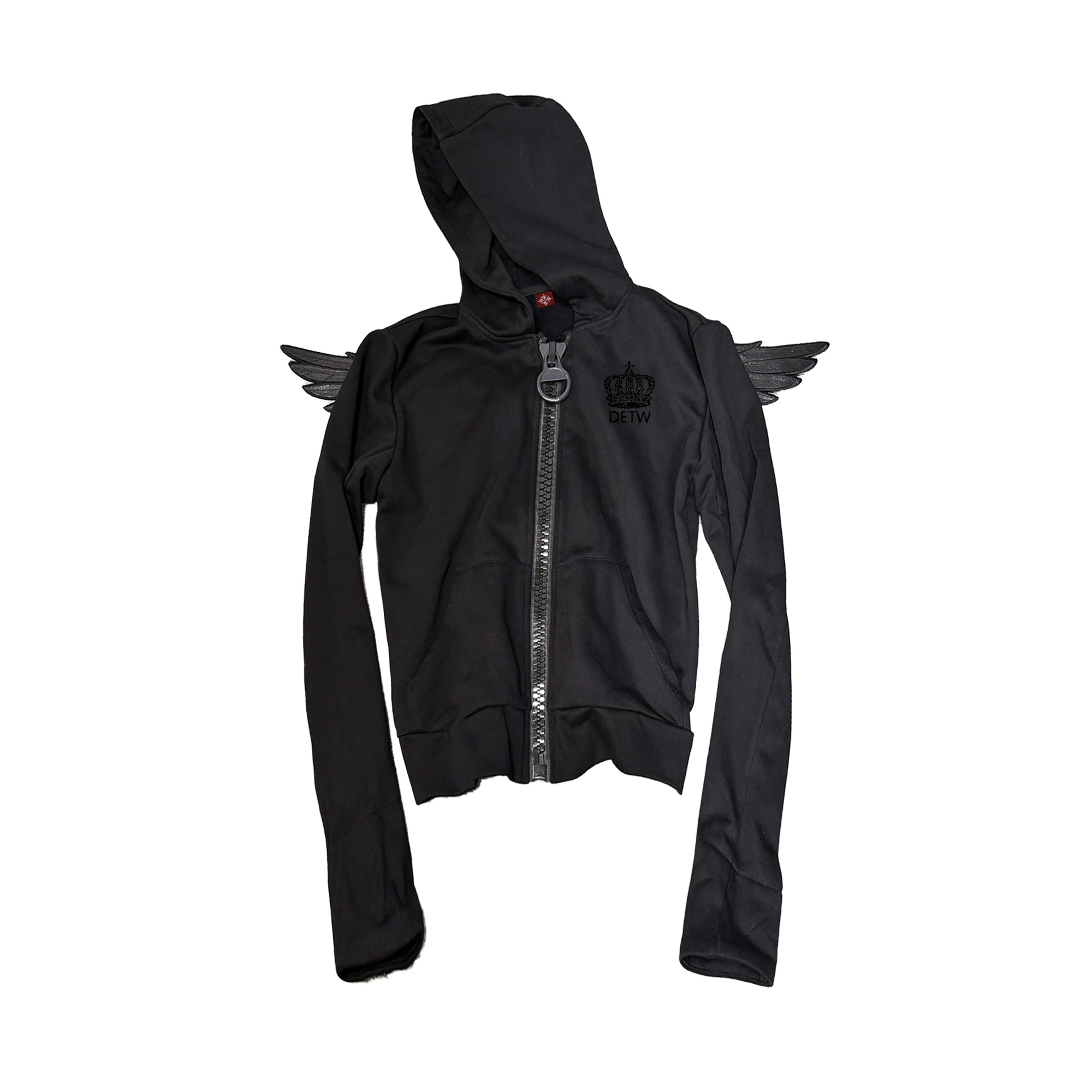 DETW Angel Wing Crown Graphic Hooded Jacket