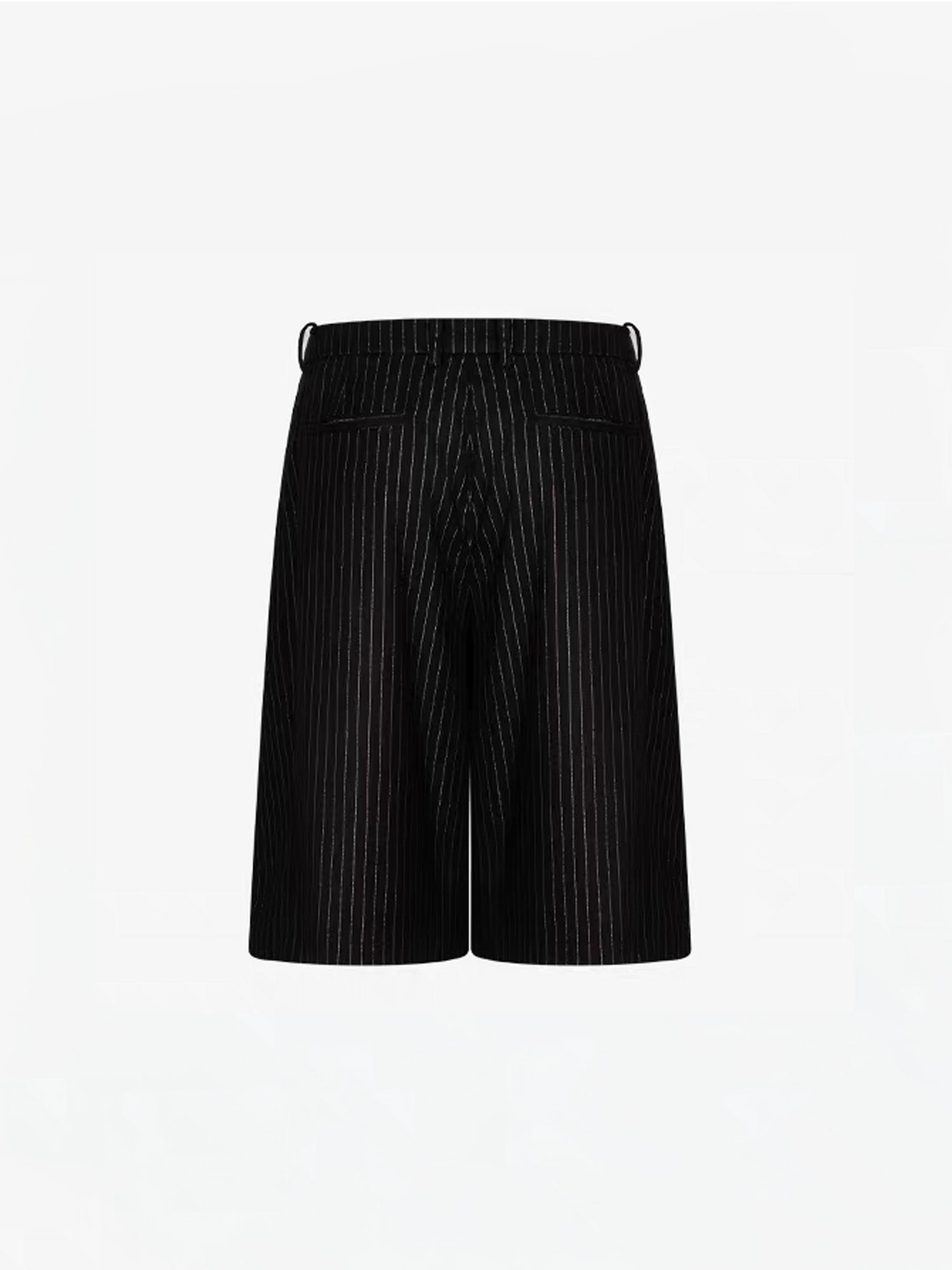 TIWILLTANG Pleated Pinstripe Skirt Shorts, premium urban and streetwear designers apparel on PROJECTISR.com, TIWILLTANG