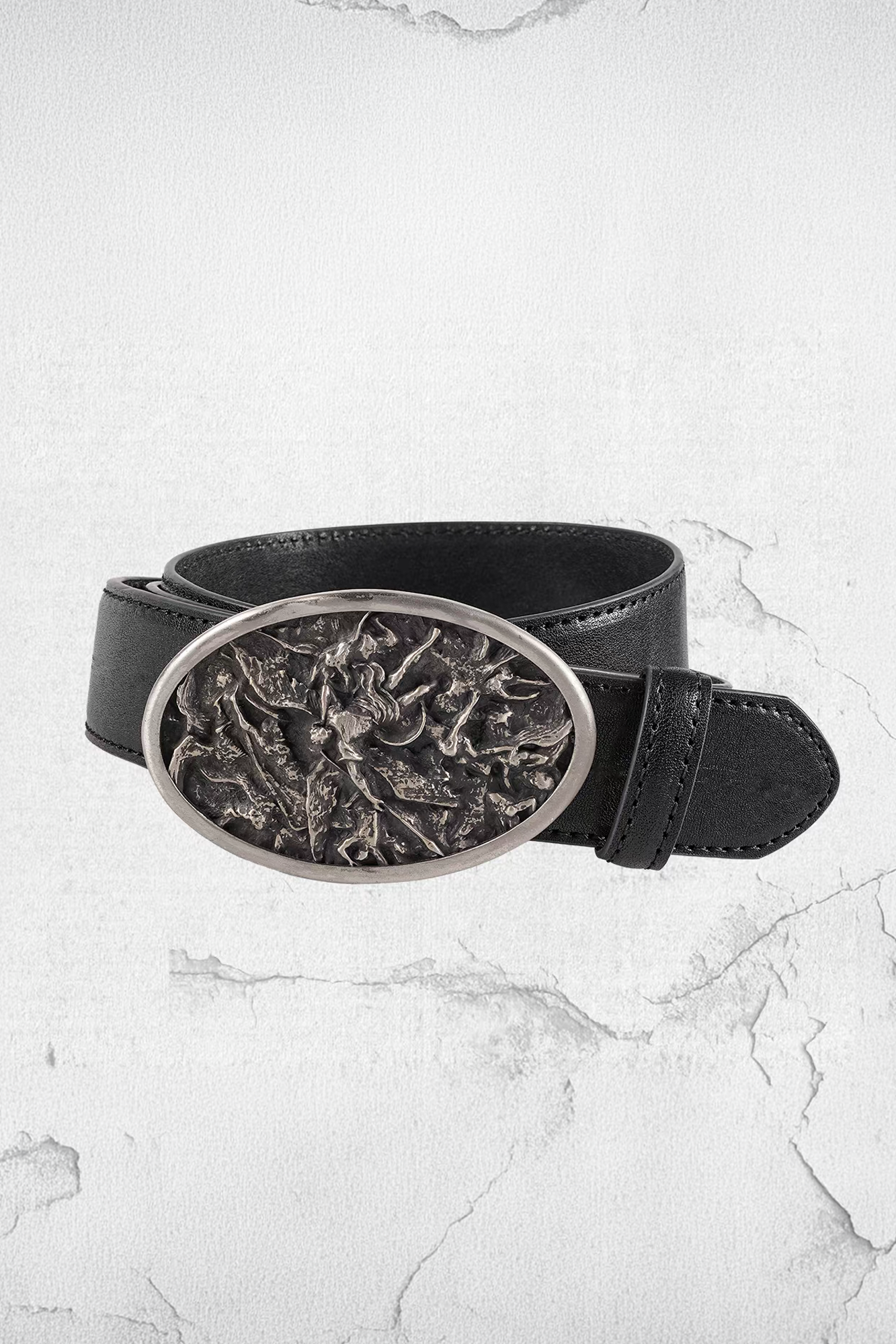 UNDERWATER Lucifer Buckle Calf Leather Belt, premium urban and streetwear designers apparel on PROJECTISR.com, UNDERWATER